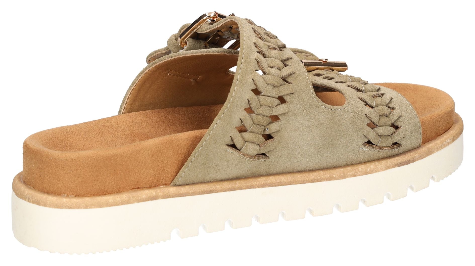 Mustang Shoes Pantolette  , Sandale, Plateausandale, Pool Slides mit komfortablem Tieffußbett