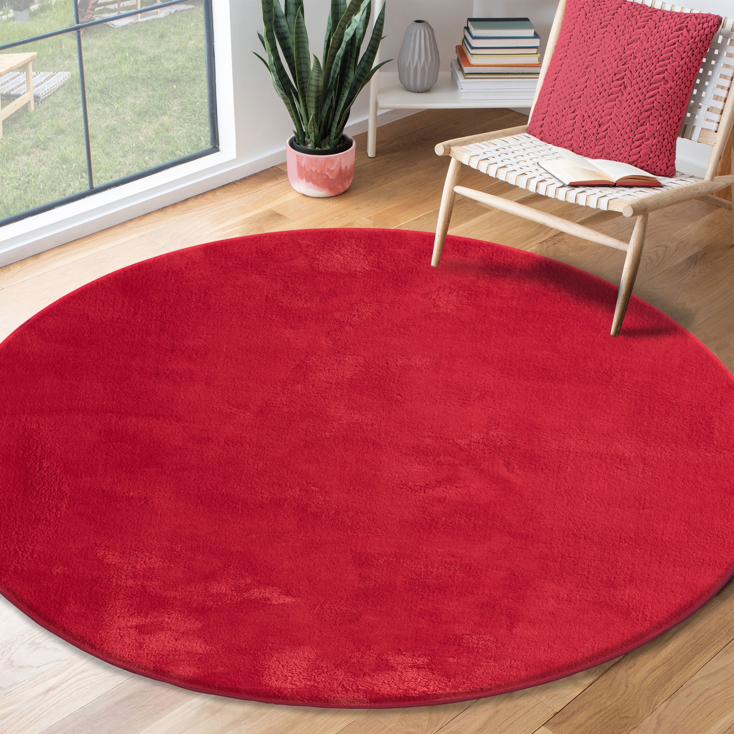 the carpet Teppich »Relax round«, rund, 16 mm Höhe, waschbarer Wohnzimmer T günstig online kaufen