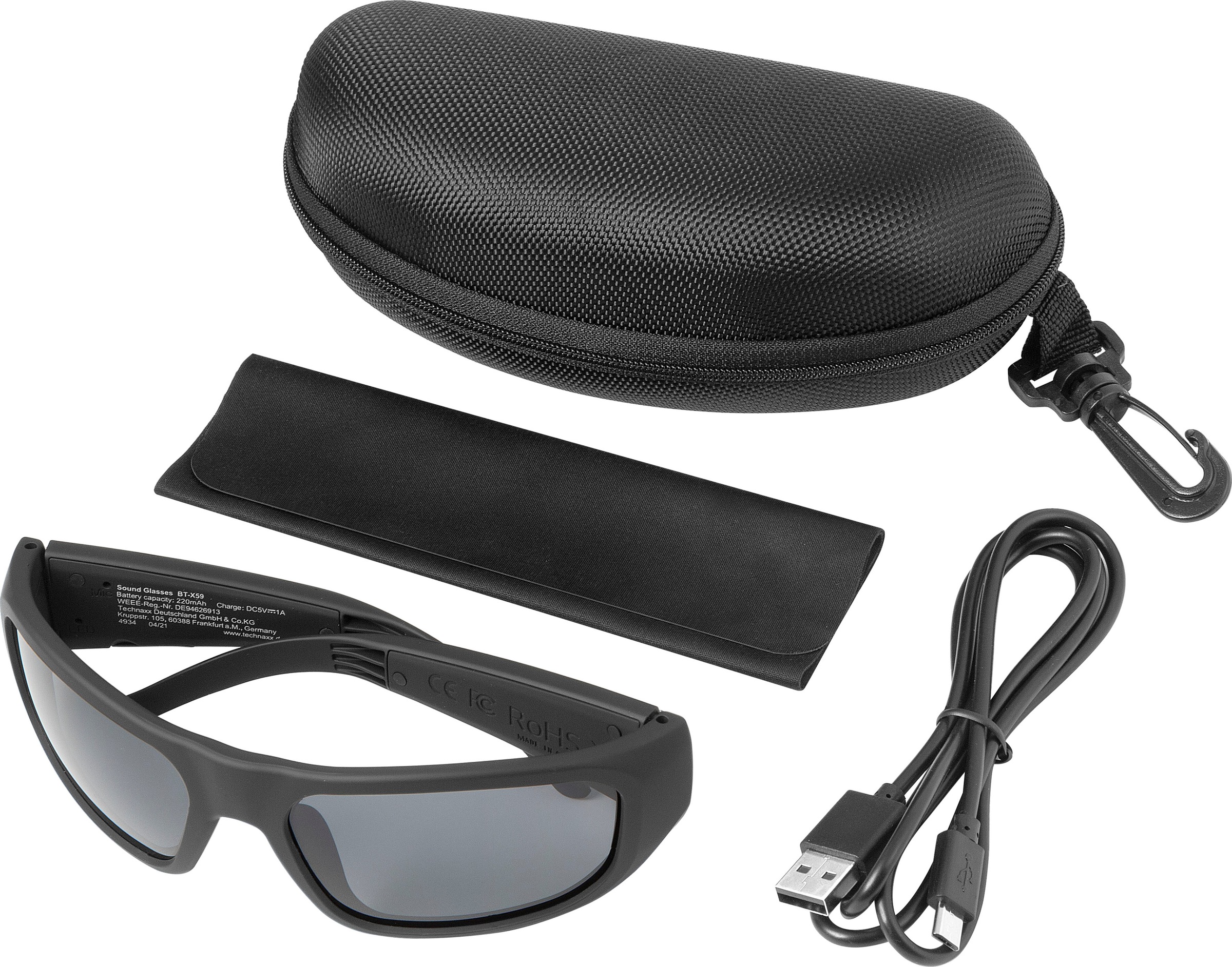 Technaxx Bluetooth-Soundbrille »Sound Glasses Sports BT-X59«, Bluetooth