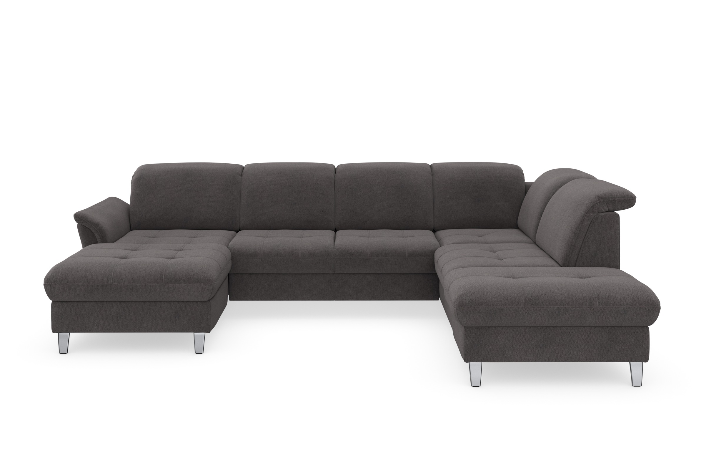 sit&more Wohnlandschaft »Maggiore U-Form«, wahlweise mit Kopfteilverstellung, Bettfunktion und Stauraum