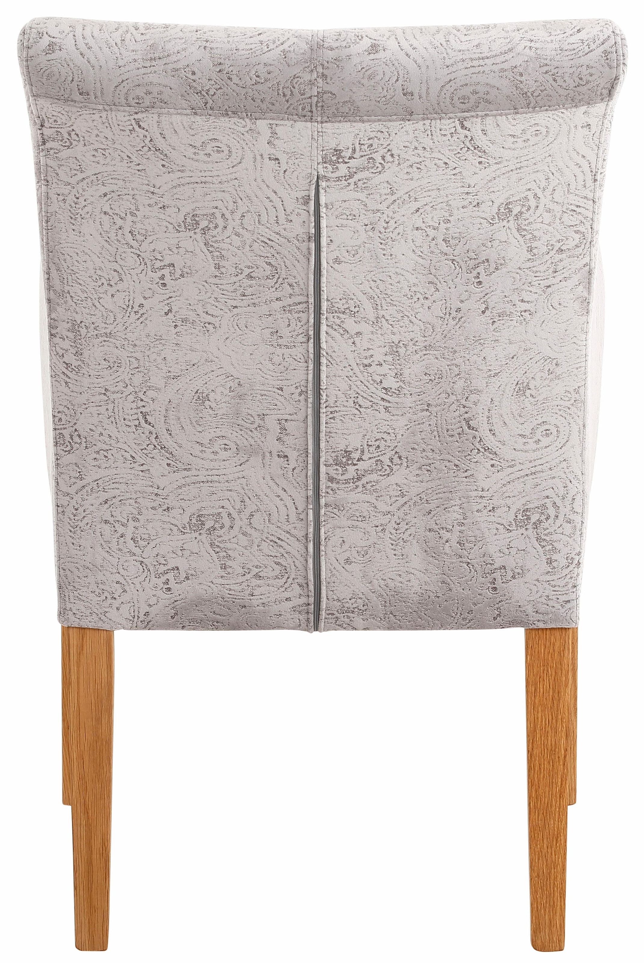 Home affaire Armlehnstuhl »King BESTSELLER!«, Luxus-Microfaser mit Druck, Esszimmerstuhl mit bequemer Polsterung, Esszimmersessel mit Armlehnen