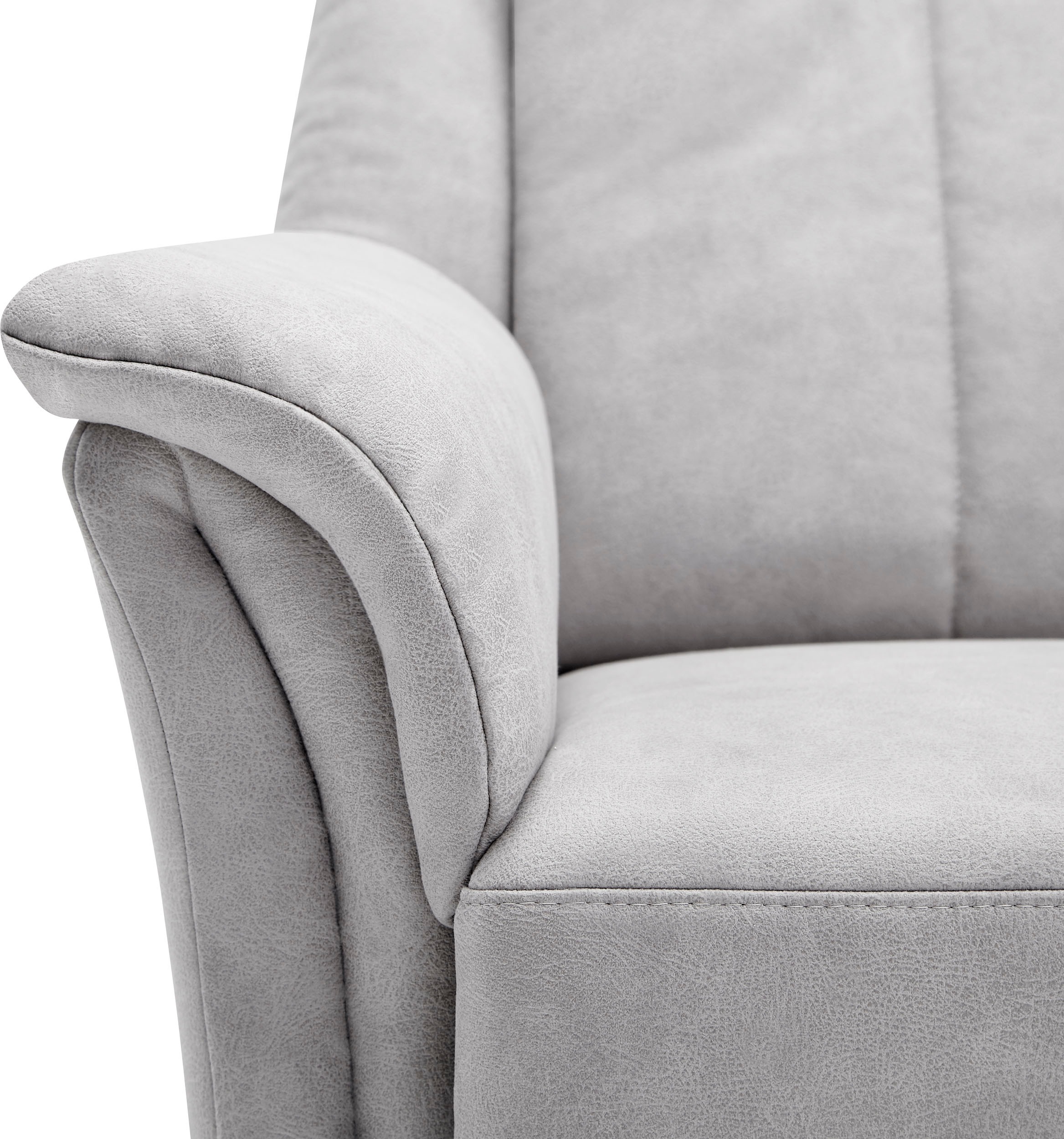 VILLA BECK Polstergarnitur »Lugano«, (Set, 3 tlg.), Kopfteilverstellung, in Sitzhöhe 49 cm, 3-Sitzer und 2x Sessel