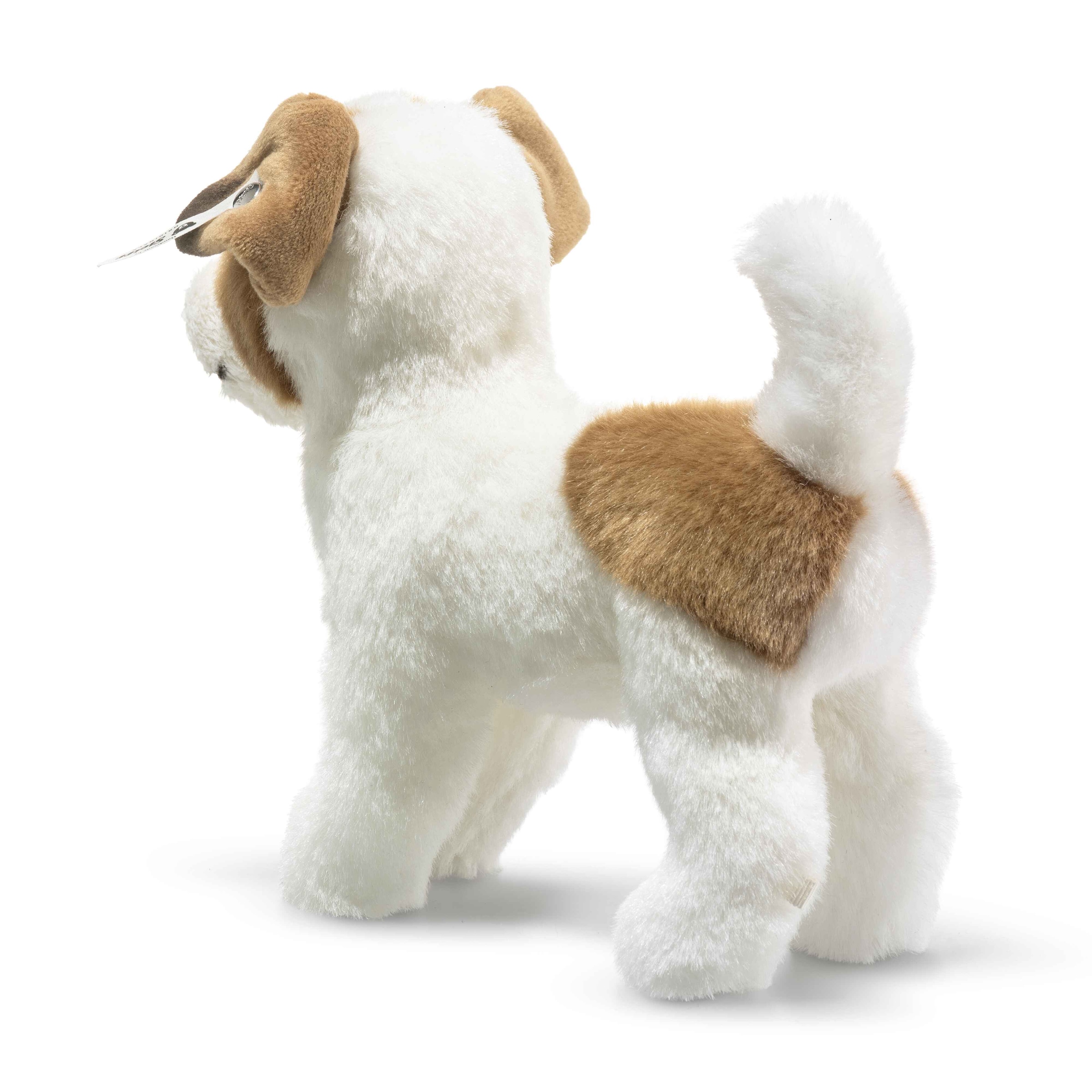 Steiff Kuscheltier »Terrie Hund, 17 cm, weiß/braun, stehend«