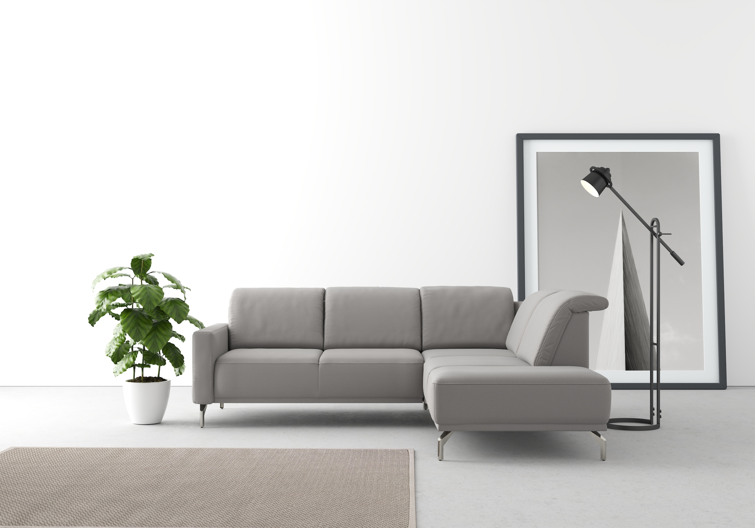 sit&more Ecksofa »Bailando L-Form«, wahlweise mit Kopfteilverstellung und V günstig online kaufen