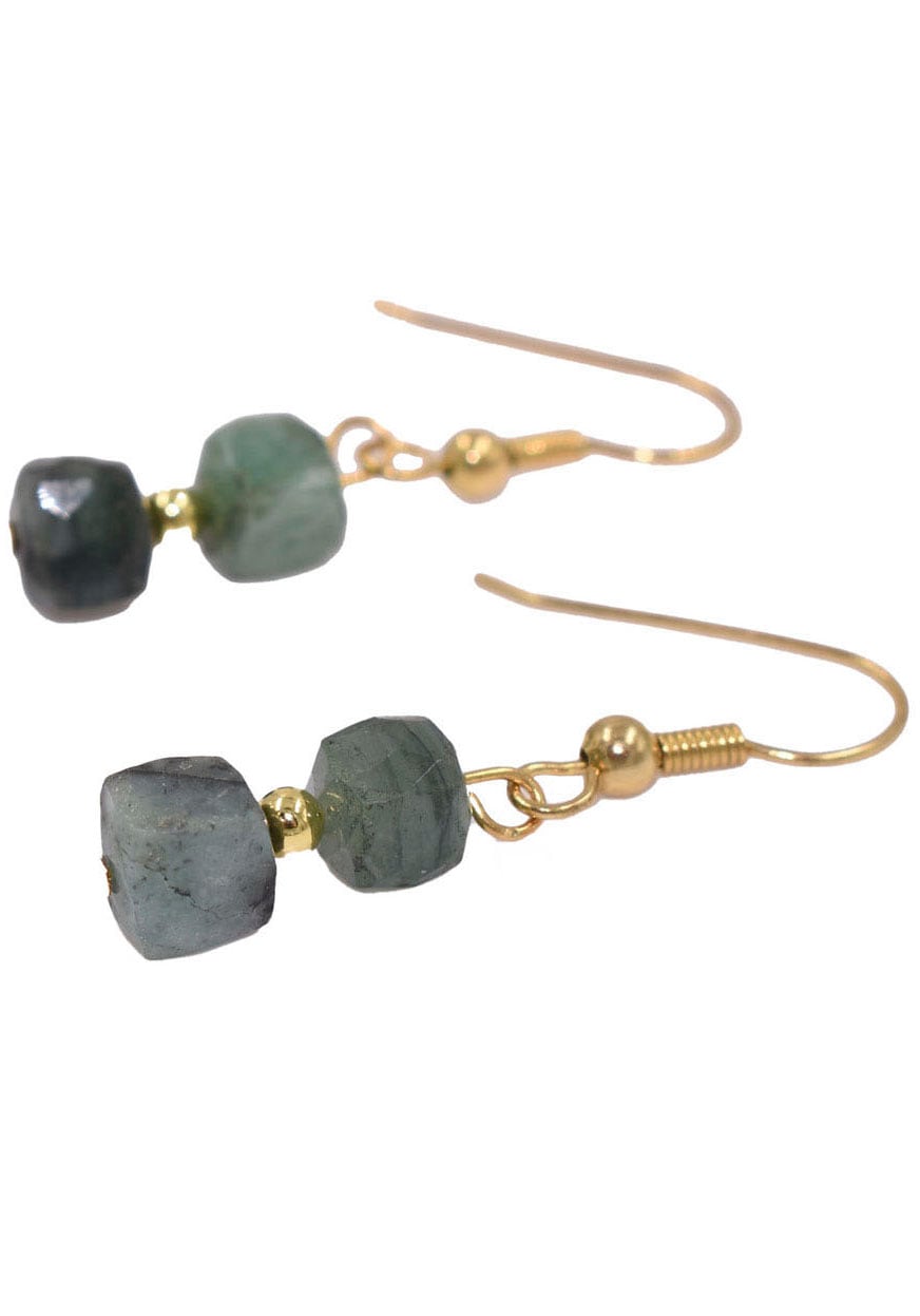 Firetti Paar Ohrhänger »Schmuck Geschenk Ohrschmuck Ohrhaken Edelstein Farbstein Smaragd« Made in Germany - mit Smaragd