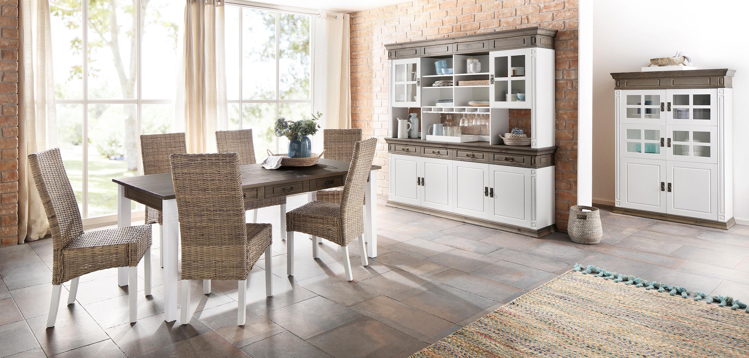 Home affaire Sideboard »Vinales«, Kommode im klassischen Landhausstil, Breite 202 cm