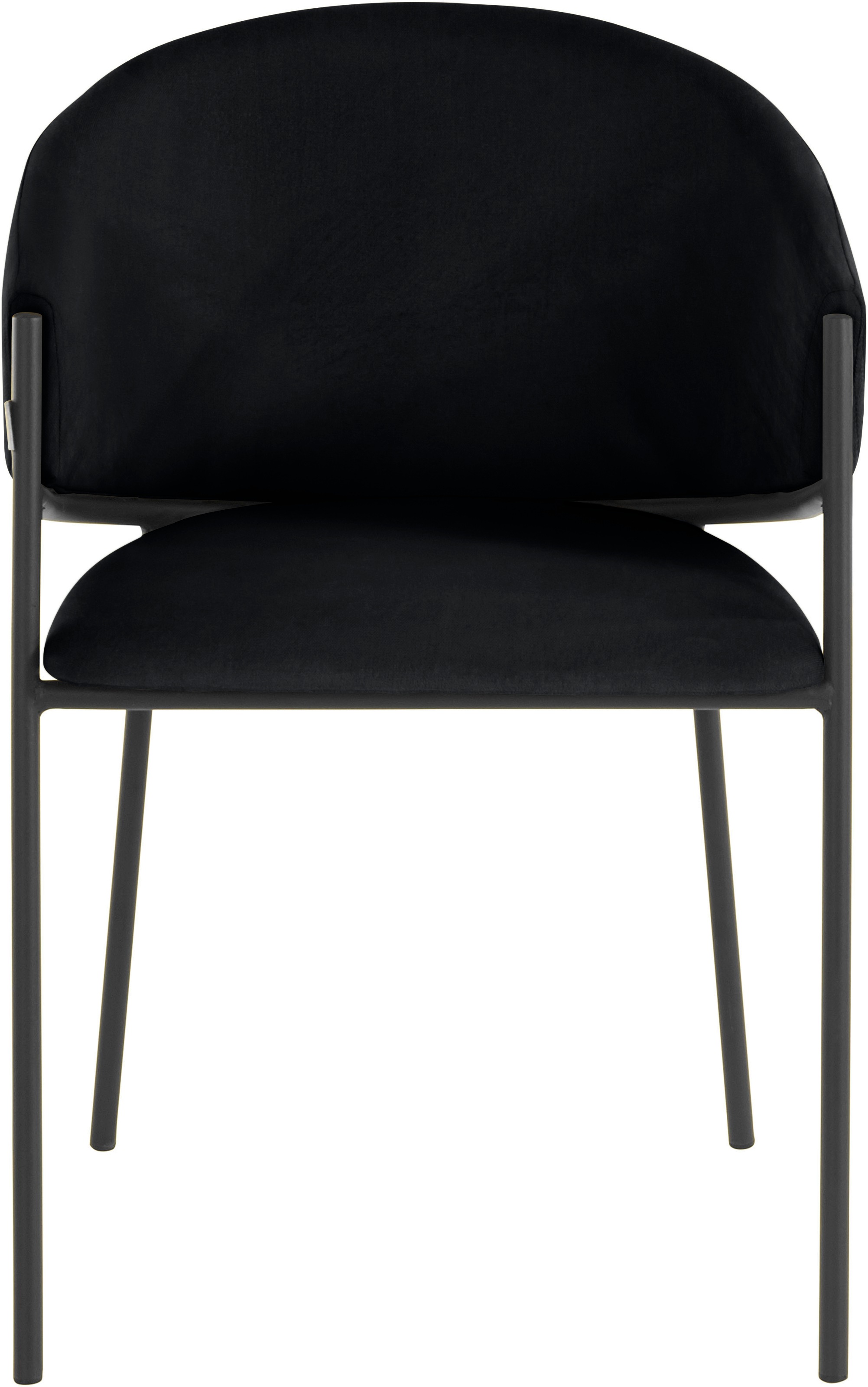 andas Armlehnstuhl »Jorun«, 2 St., Webstoff fein, im 2er Set, mit schwarzen Metallbeinen, Sitzhöhe 48 cm