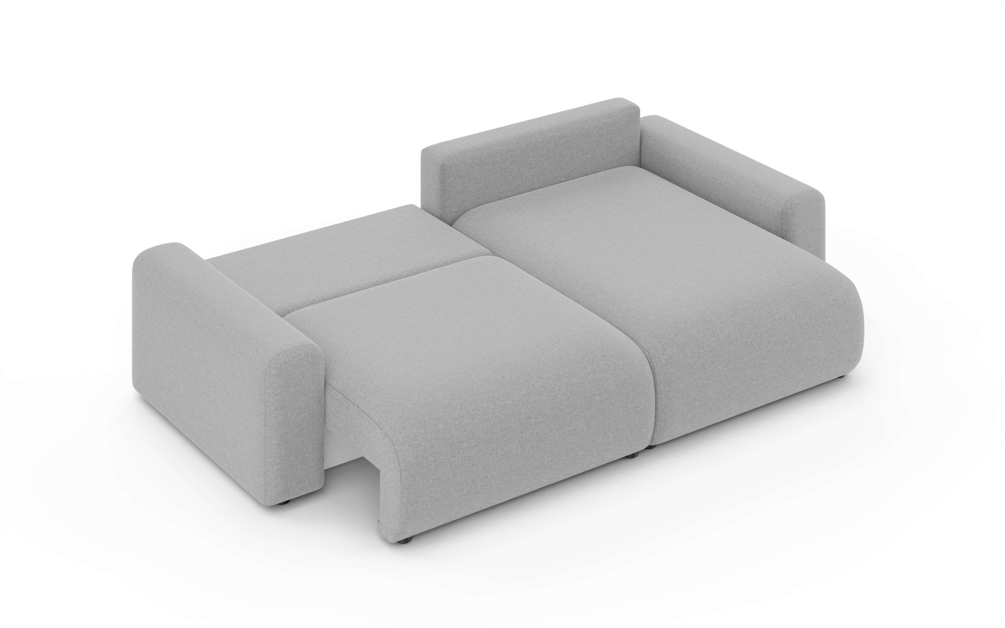 Home affaire Ecksofa »LAKESIDE klein mit Bettfunktion und Bettkasten, B/T/H 235/142/84 cm«, L-Form, Recamiere beidseitig montierbar, mit Wellenunterfederung