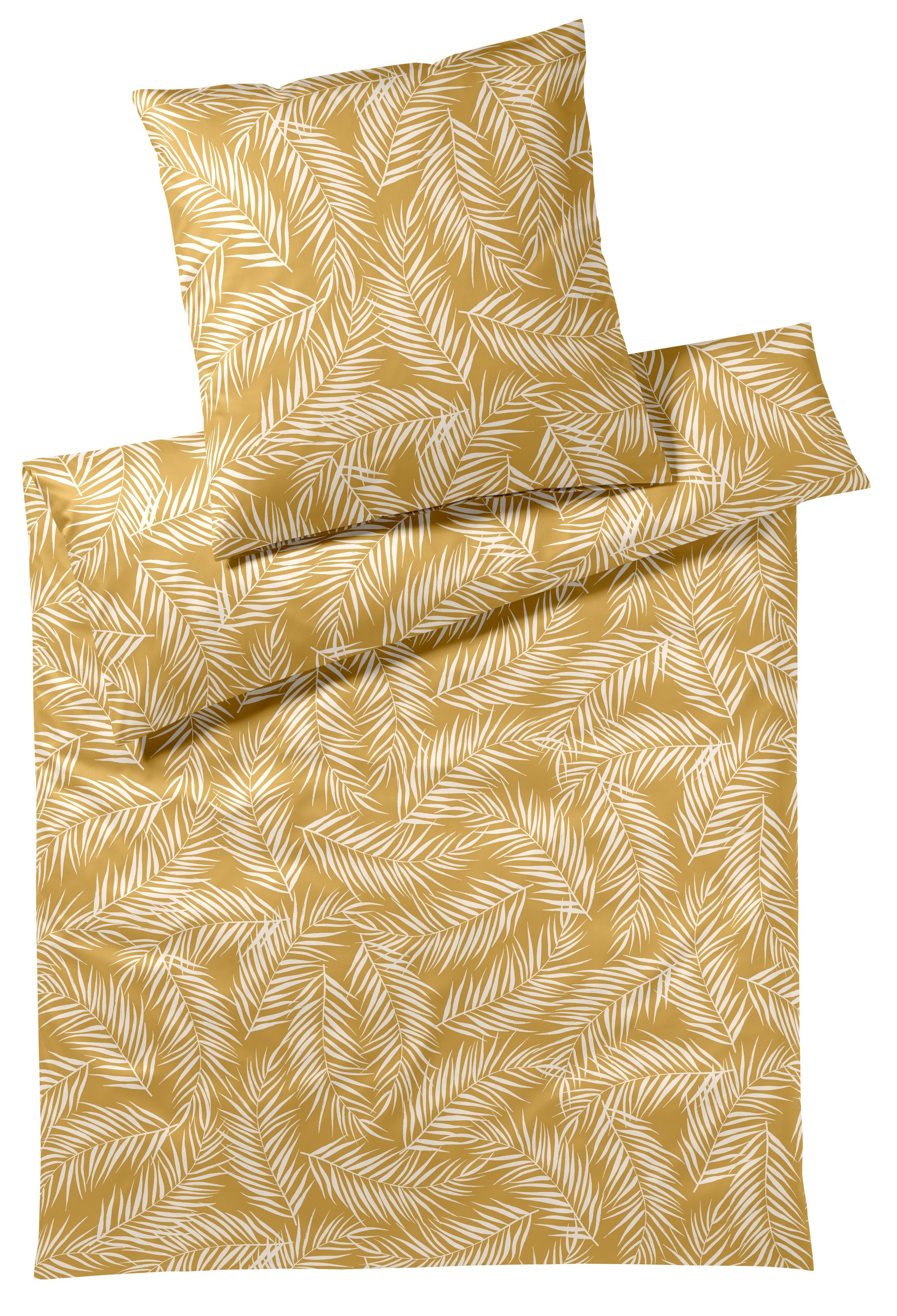 Elegante Bettwäsche »Maison Leaves« 2 Stk. tlg. angenehmes Hautgefühl günstig online kaufen