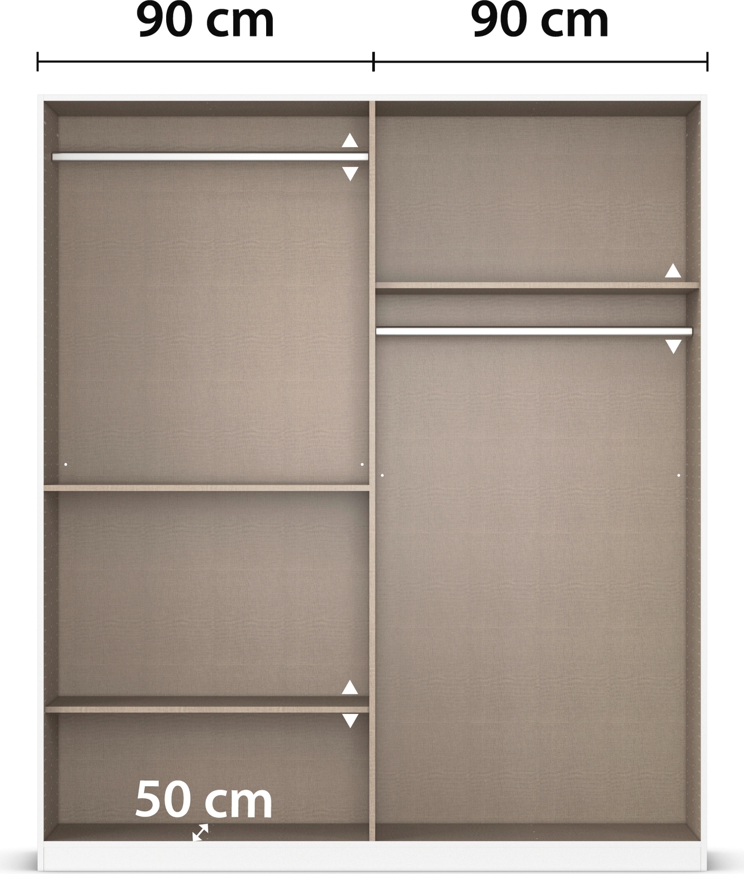 rauch Drehtürenschrank »Kleiderschrank Schrank Garderobe MAIKA mit Dekor-Front«, 2 Schubladen, in verschiedenen Breiten, Höhen, Farben, MADE IN GERMANY