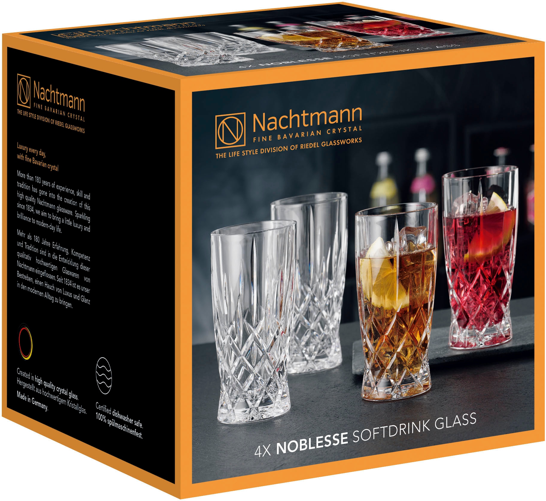 Nachtmann Cocktailglas »Noblesse«, (Set, 4 tlg.), Made in Germany, 350 ml, 4-teilig