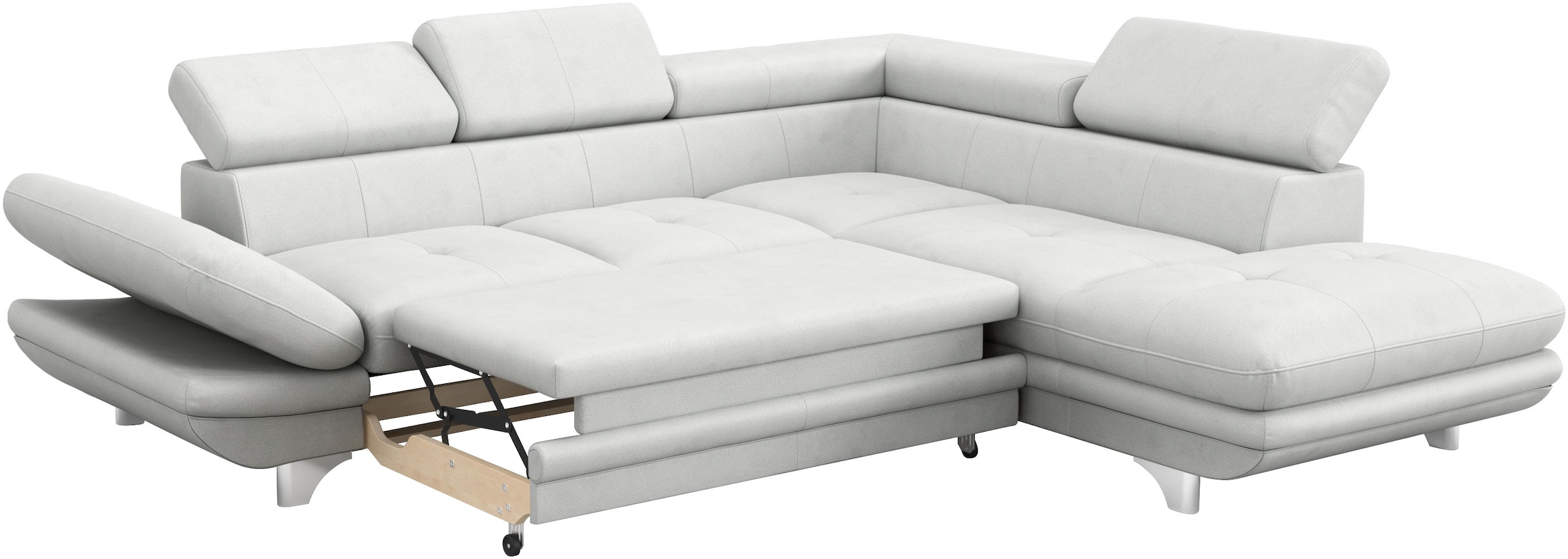 COTTA Ecksofa »Enterprise L-Form«, mit Arm- & Kopfteilverstellung, wahlweise mit Bettfunktion