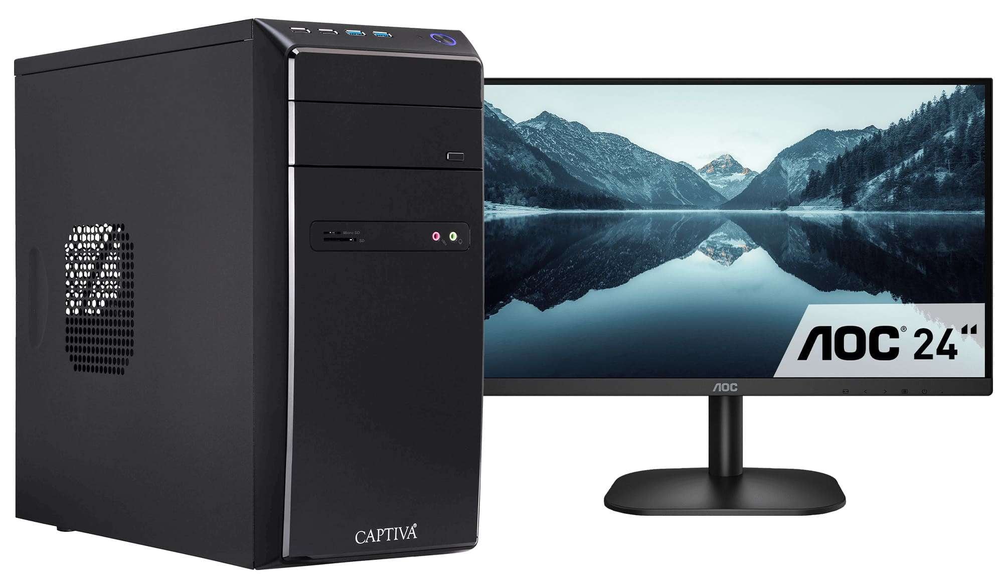 CAPTIVA Business-PC-Komplettsystem »Power Starter I67-213 TFT Bundle«
