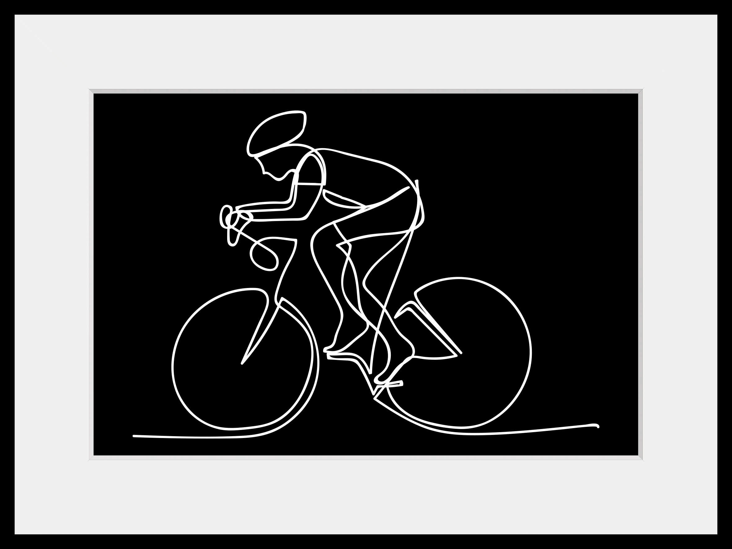 queence Bild »Armstrong«, Sport-Fahrzeuge-Kunst-Schwarz-Weiß-Fahrräder, (1 günstig online kaufen