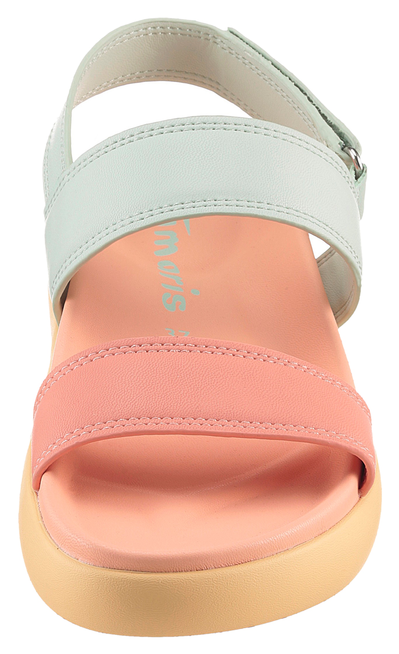 Tamaris Riemchensandale, Plateau, Sommerschuh, Klettschuh, Sandalette in veganer Verarbeitung