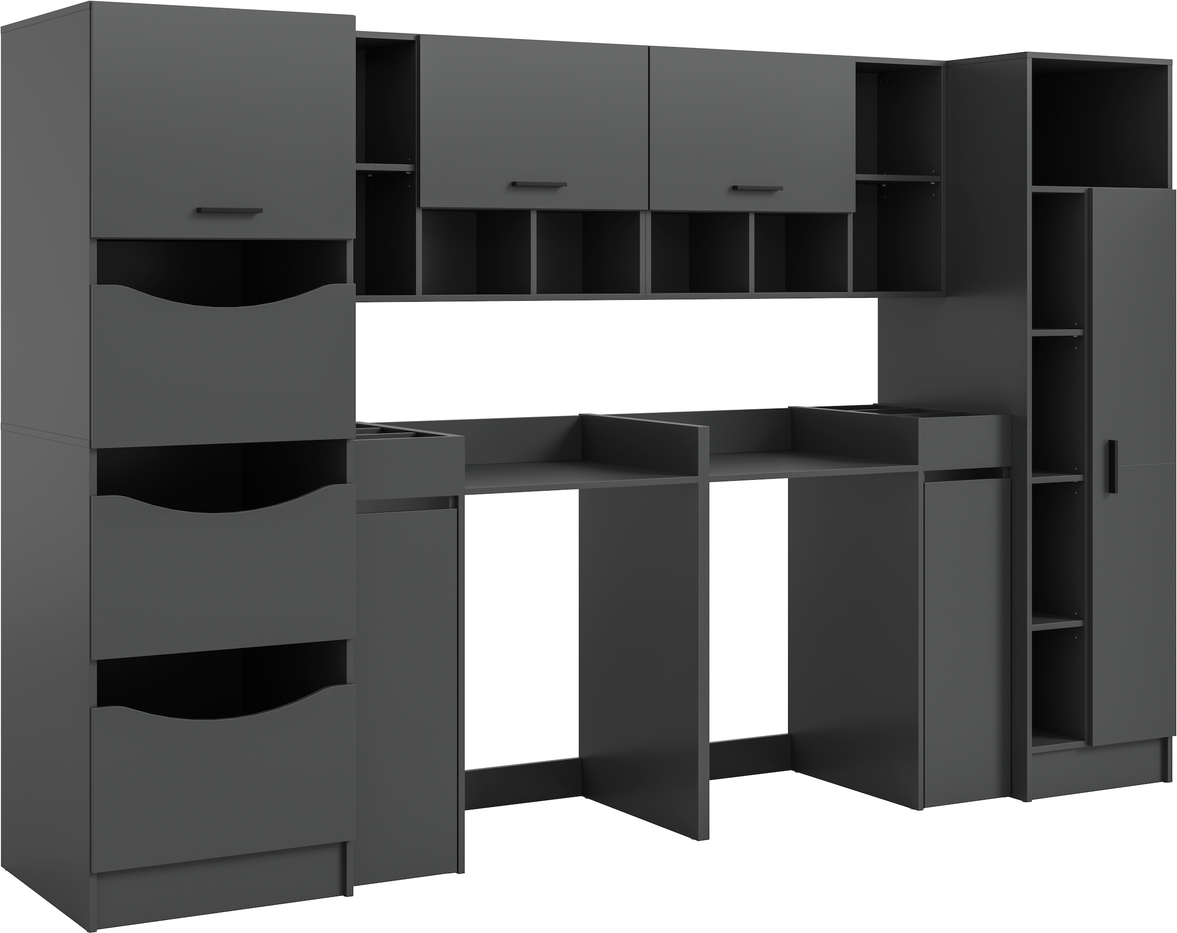 welltime Badmöbel-Set »FALAS, TOPSELLER!, 8-teilig, Hauswirtschaftsraum Set günstig online kaufen