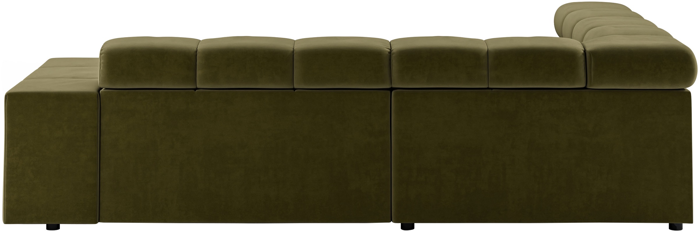 INOSIGN Ecksofa »Ancona, incl. Kopfteilverstellung + 3 Zierkissen, L-Form, Breite 249cm«, wahlweise motorische Sitztiefenverstellung, B/T(H: 249/215/70 cm