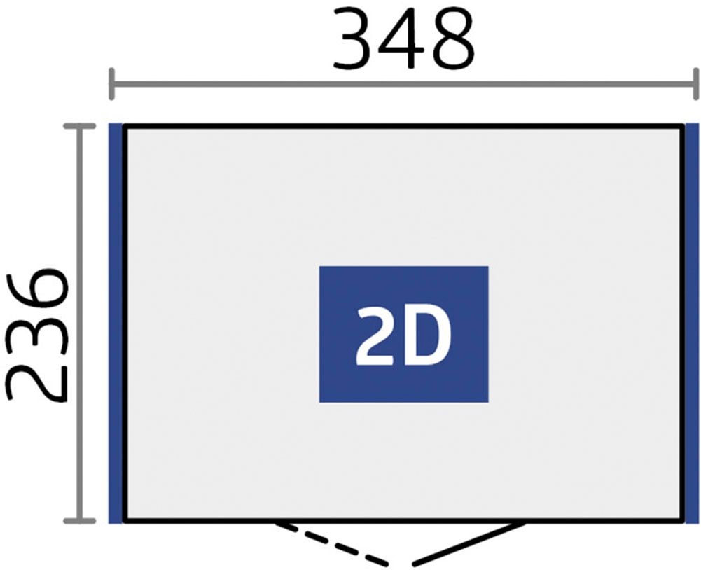 Biohort Gerätehaus »NEO Gr. 2D, verschiedene Farben« stylisches Gartenhaus mit Flachdach