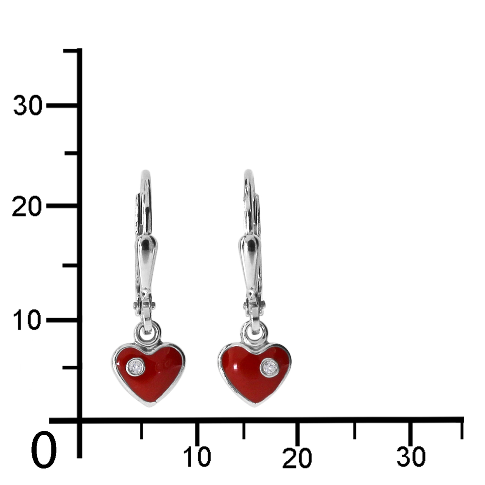 OSTSEE-SCHMUCK Paar Ohrhänger »Ostsee-Schmuck Ohrhänger kleines Herz Ohrhänger kleines Herz«, (2 tlg.)