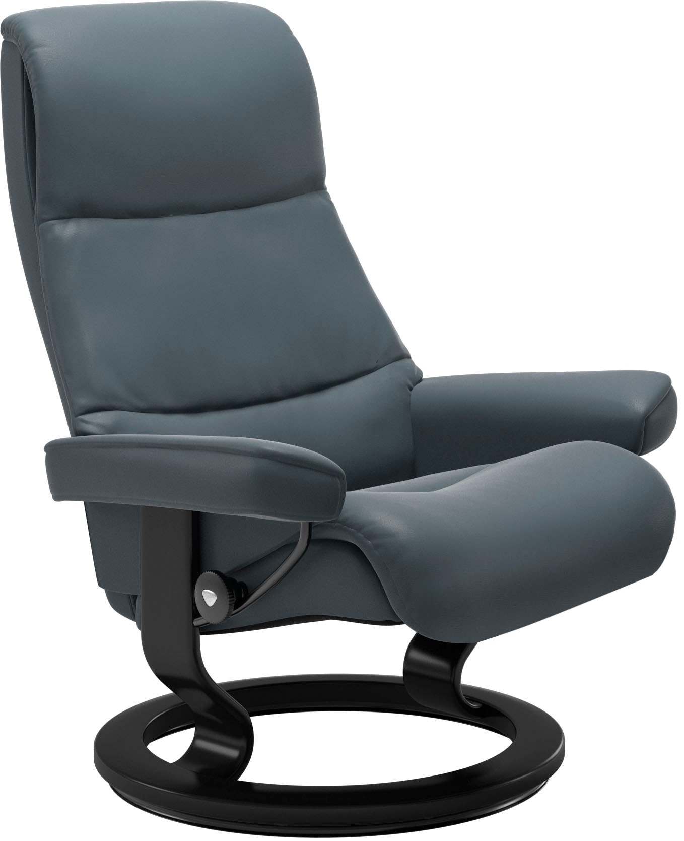 Stressless® Relaxsessel »View«, (Set, Relaxsessel mit Hocker), mit Classic Base, Größe S,Gestell Schwarz