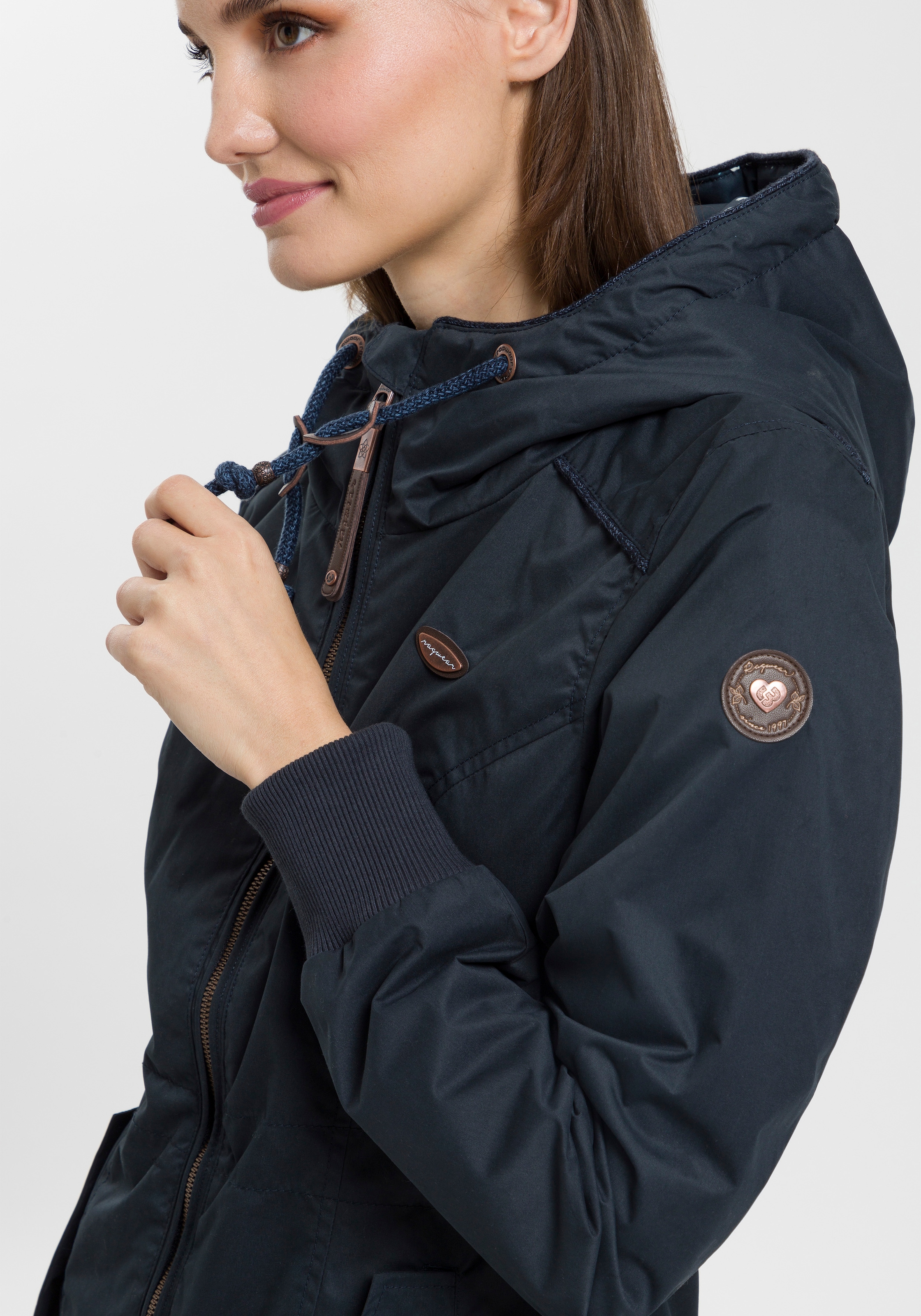 Ragwear Outdoorjacke »DANKA«, mit Kapuze, Urban Streetwear- Übergangs-Style mit Kapuze