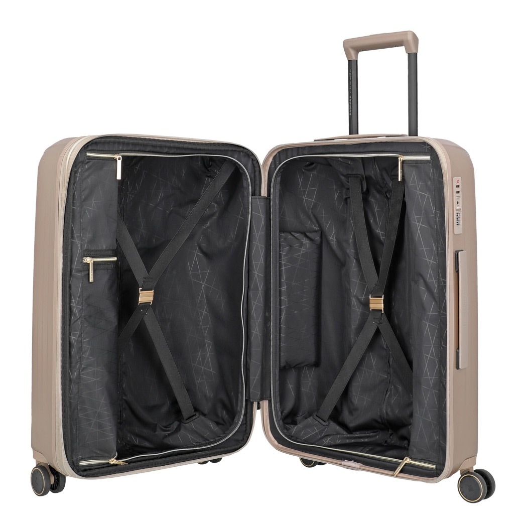 travelite Hartschalen-Trolley »BARBARA & travelite | BARBARA NOVELTY, verschiedene Größen und Farben«, 4 Rollen, Hartschalen-Kofferset Reisegepäck Volumenerweiterung bei M