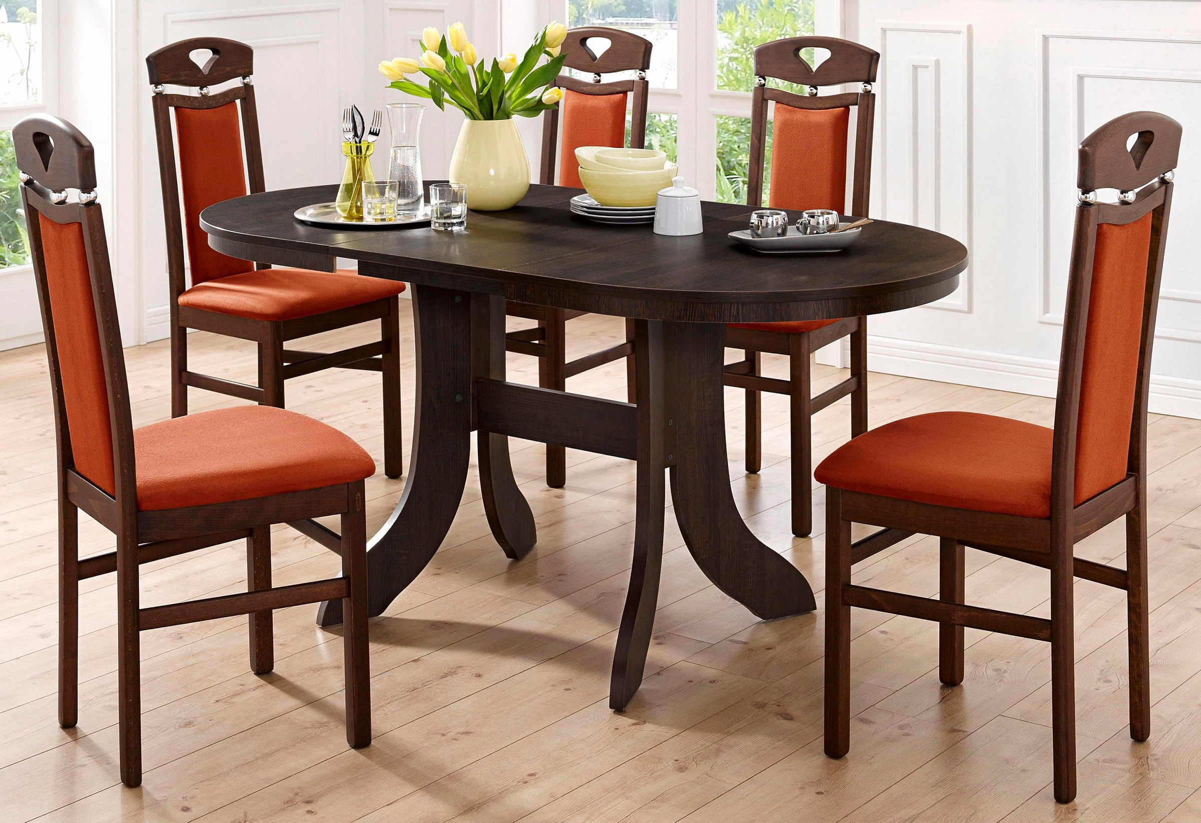 Home affaire Esszimmerstuhl »Berta Küchenstuhl«, (Set), 2 St., Microfaser, günstig online kaufen