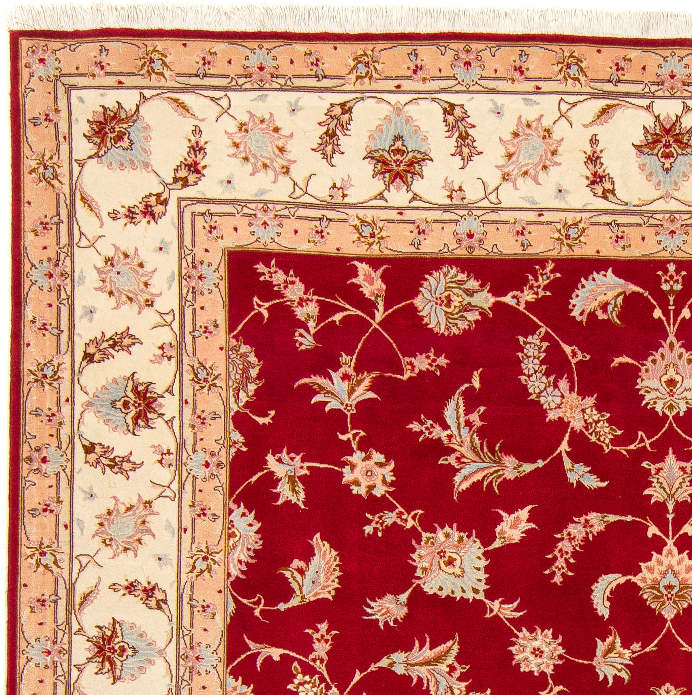 3. Bild von morgenland Orientteppich »Perser - Täbriz - Royal - 255 x 204 cm - dunkelrot«, rechteckig, Wohnzimmer, Handgeknüpft, Einzelstück mit Zertifikat