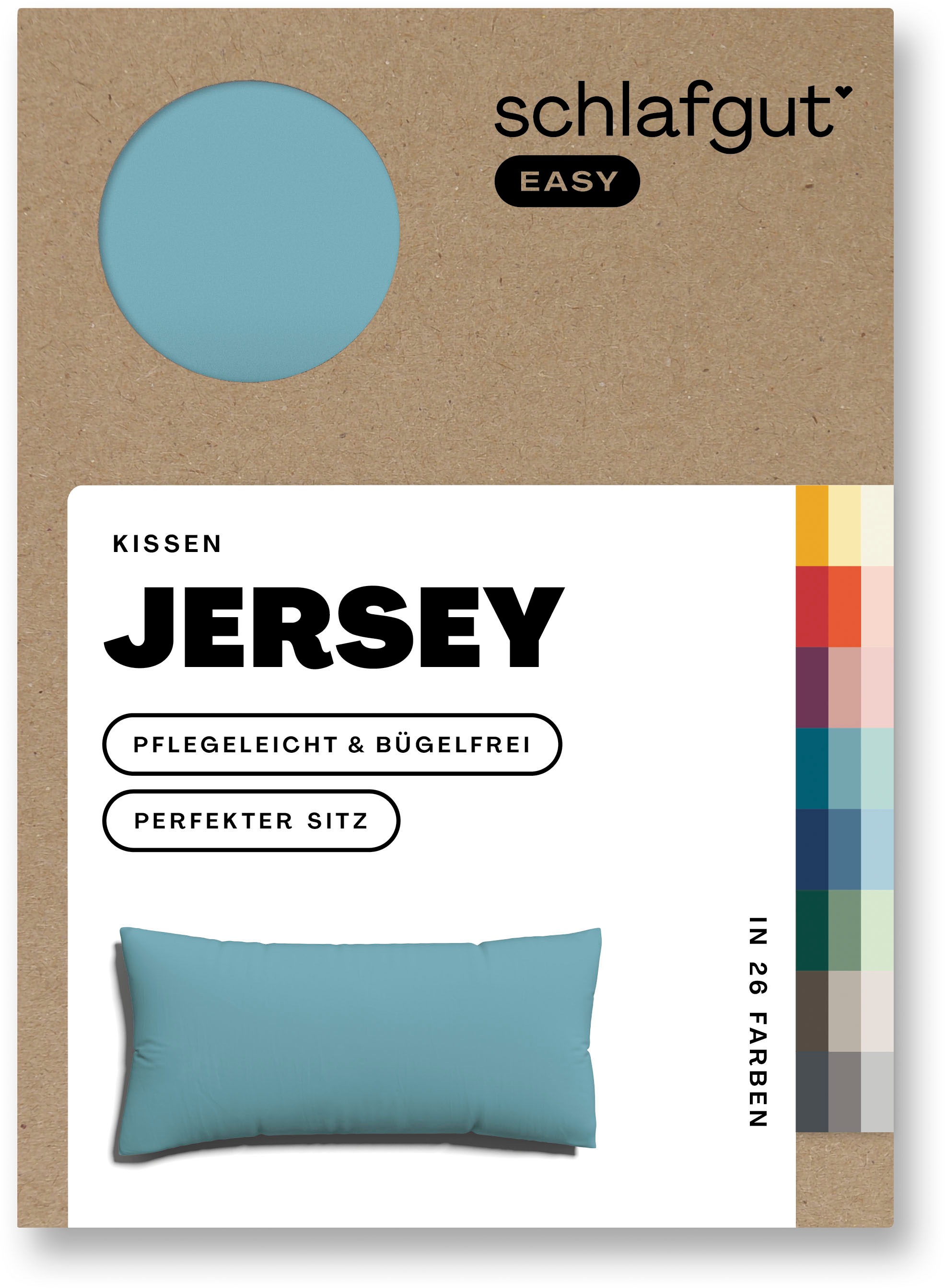 3. Bild von Schlafgut Kissenbezug »EASY Jersey«, (1 St.), Kissenhülle mit Reißverschluss, weich und saugfähig, Kissenbezug