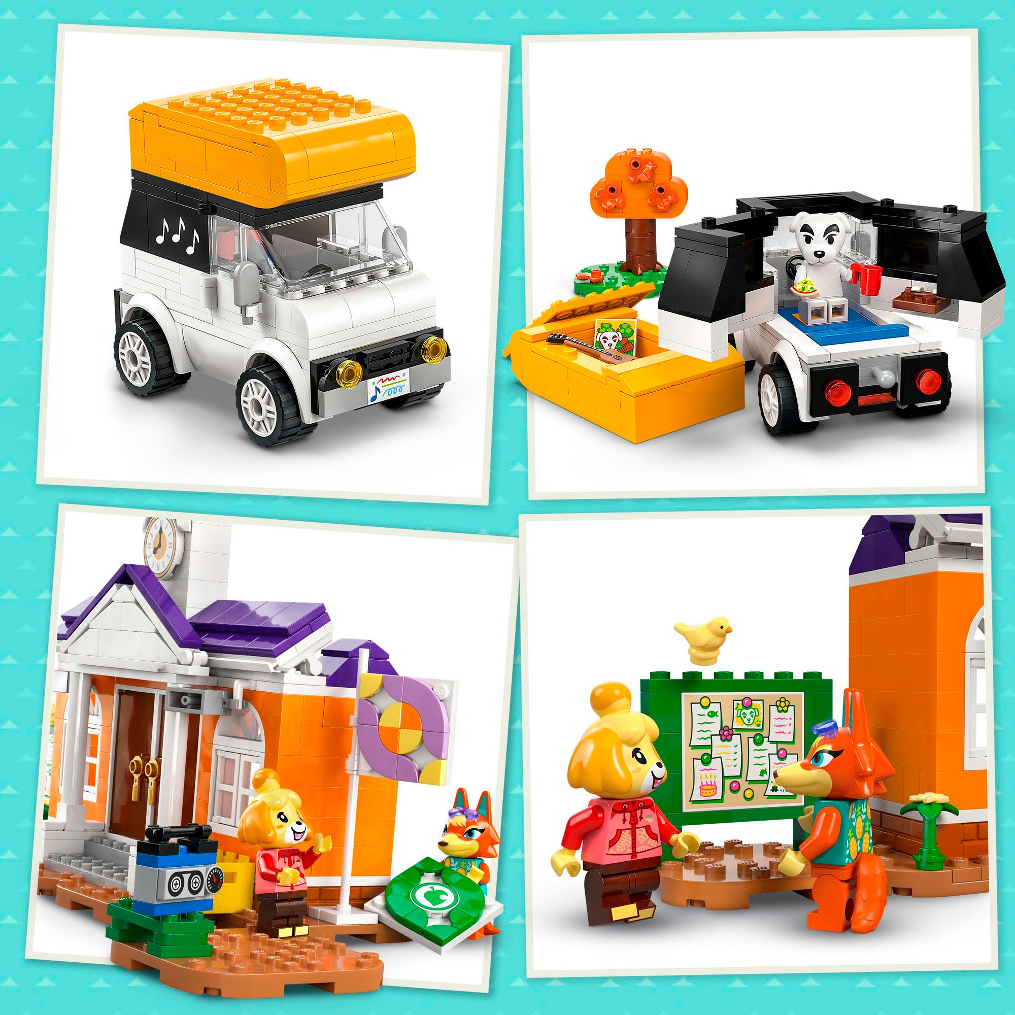 LEGO® Konstruktionsspielsteine »K.K. spielt auf dem Festplatz (77052), LEGO Animal Crossing«, (550 St.), Made in Europe
