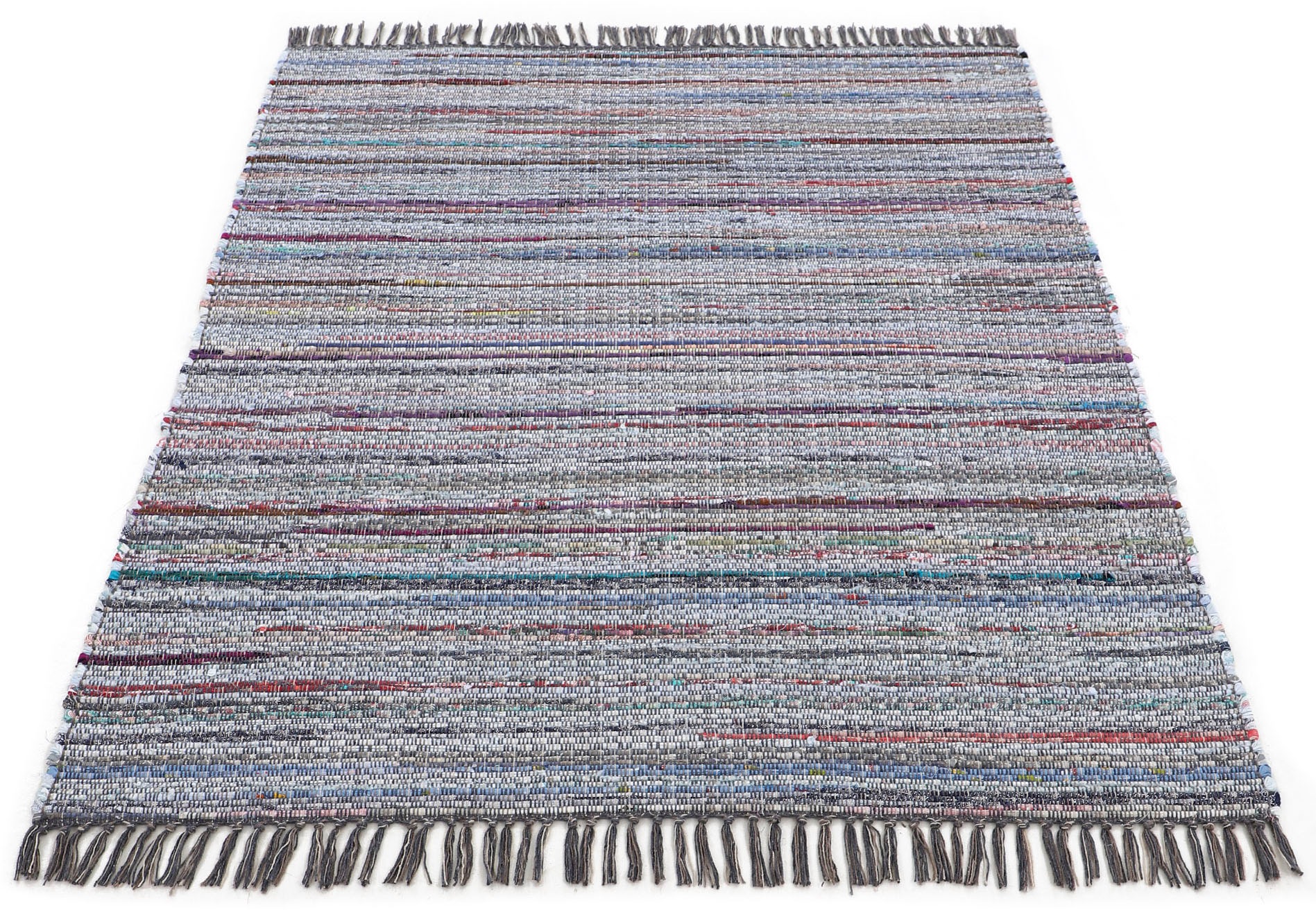 carpetfine Teppich "Kelim Chindi, Wendeteppich" rechteckig 6 mm Höhe handge günstig online kaufen