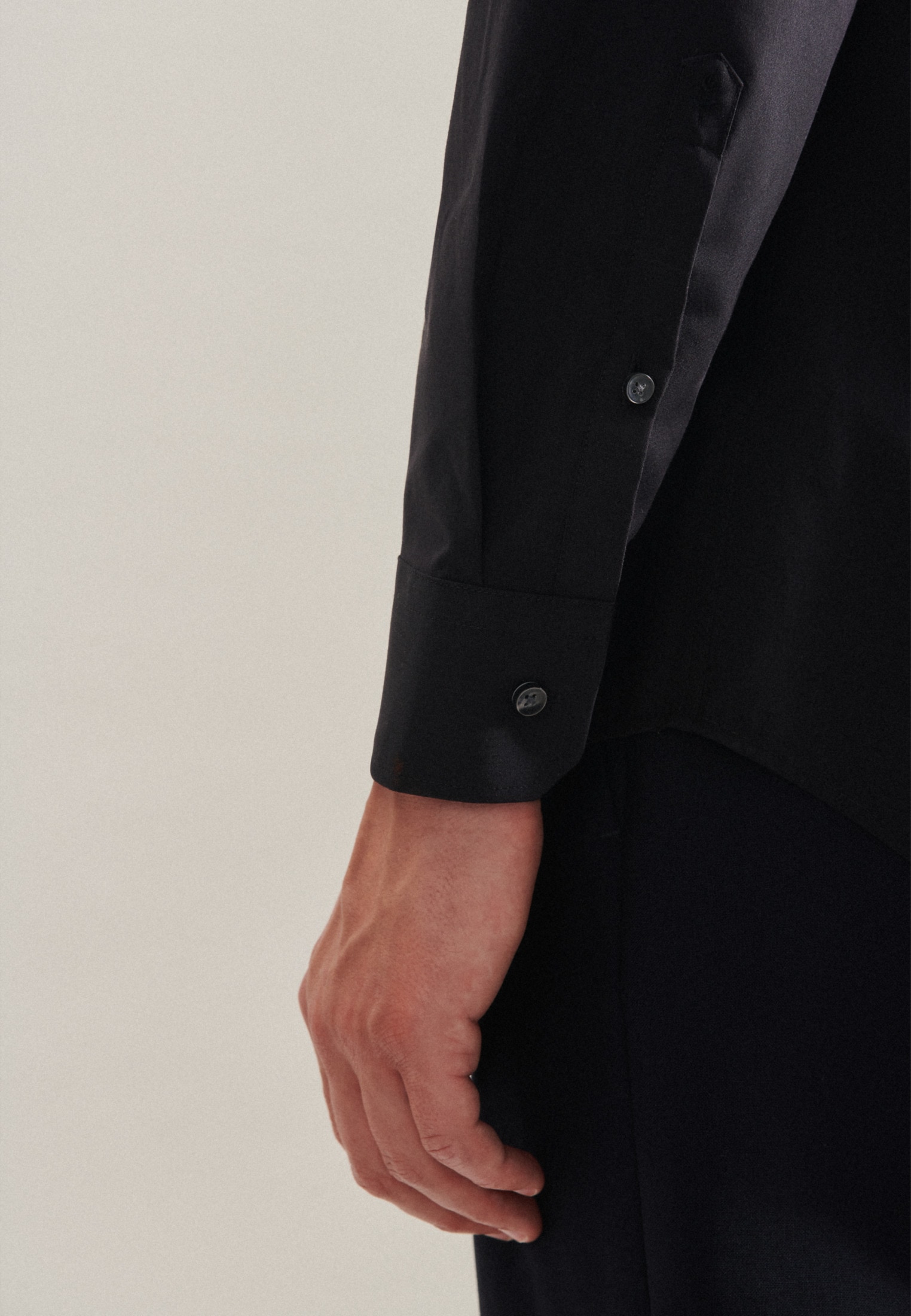 seidensticker Businesshemd »Schwarze Rose«, Shaped Kentkragen Uni