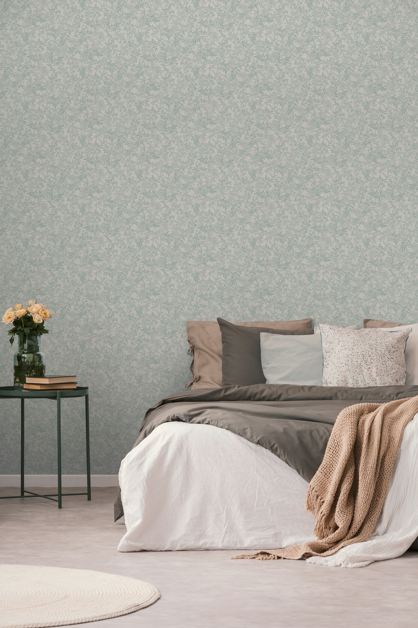 A.S. Création Vliestapete »Attractive 2 Tapete Floral« matt strukturiert Floral bläter pflanzen landhaus strukturiert Grau Hellgrau