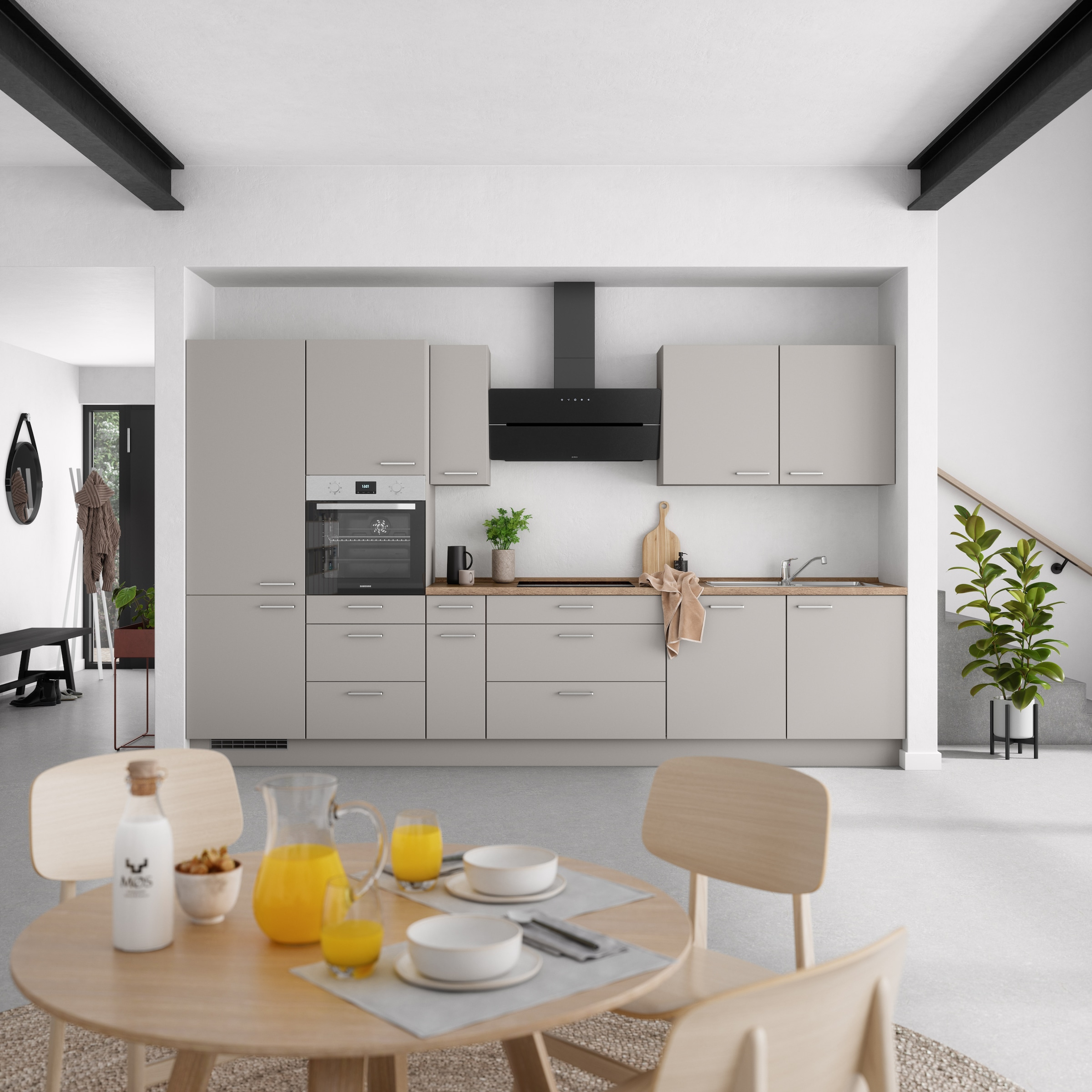 nobilia® Küchenzeile »"Touch II"« vormontiert, Ausrichtung wählbar, Breite günstig online kaufen