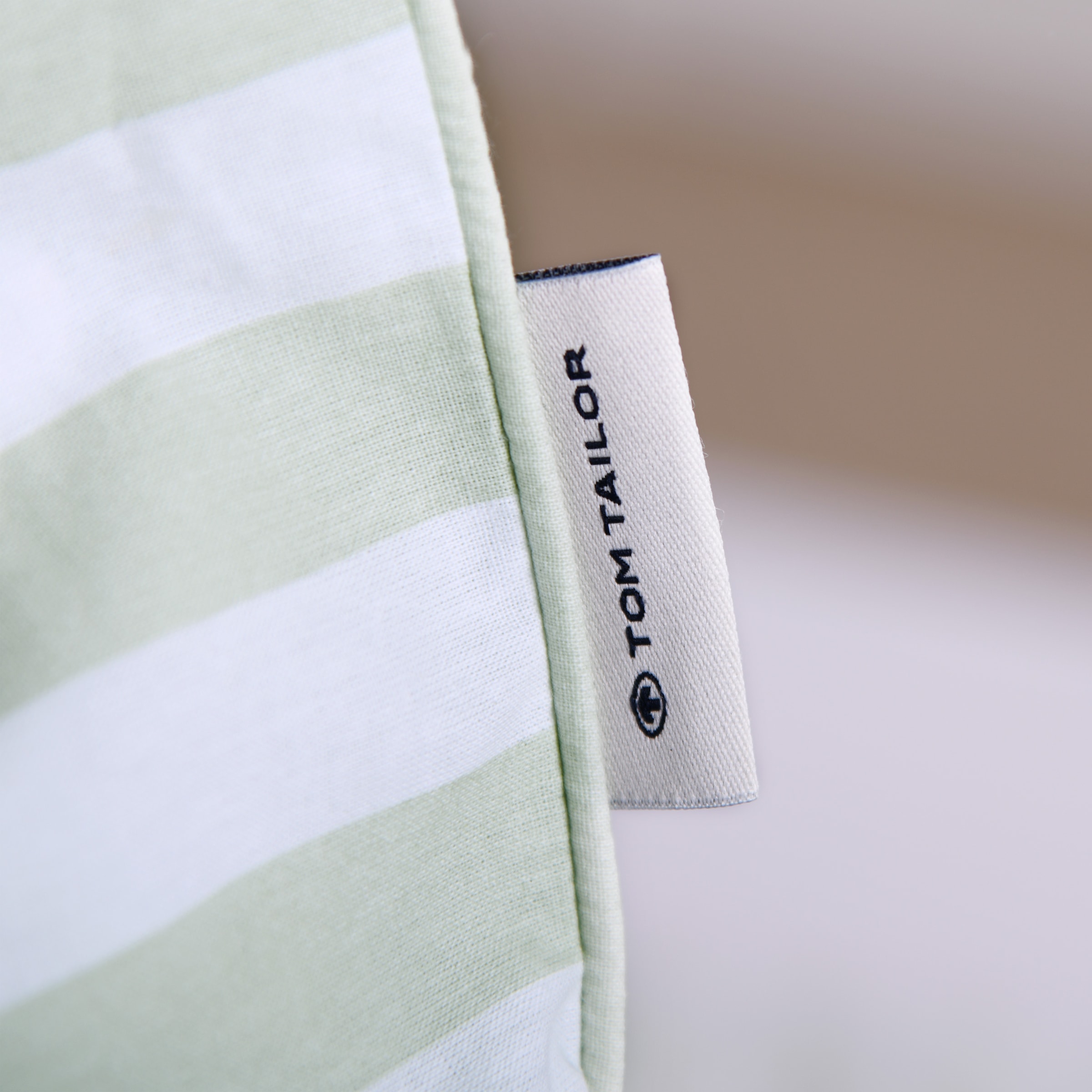 TOM TAILOR HOME Babybettwäsche »TWO-TONE SOLID COLORS in Gr. 100x135cm«, new bedroom, farbige Paspel am Kissen