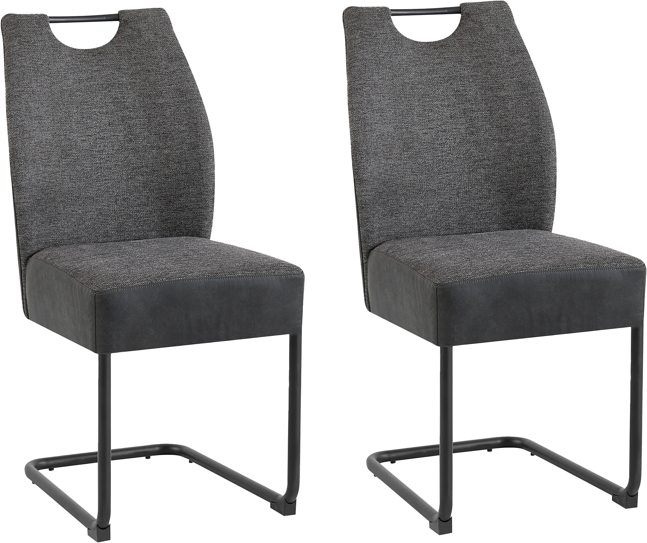 byLIVING Freischwinger »Peter-XXL 2er-Set«, (Set), 2 St., Webstoff-Microfas günstig online kaufen