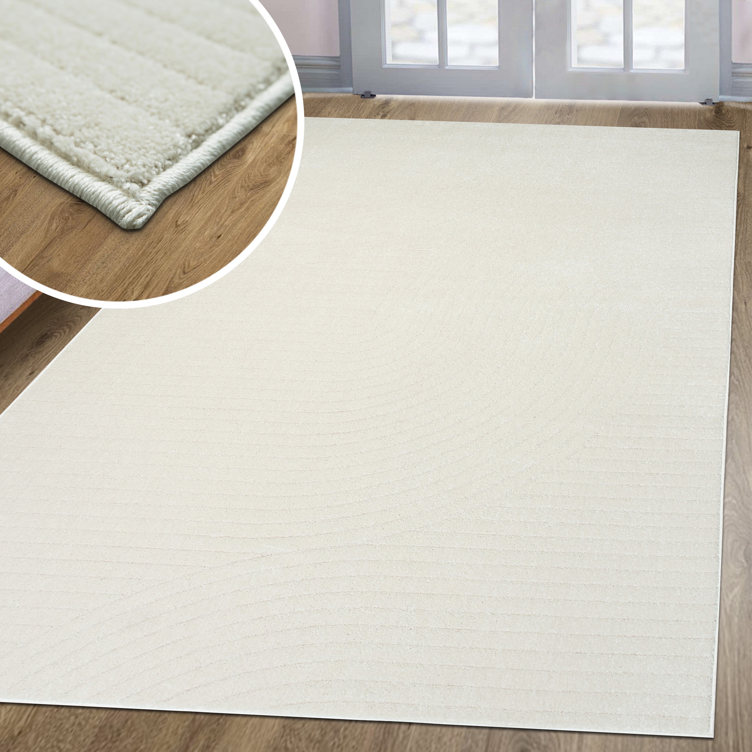 my home Teppich »Revea, Zen Garden-Design in Hoch-Tief-Struktur,«, rechteck günstig online kaufen
