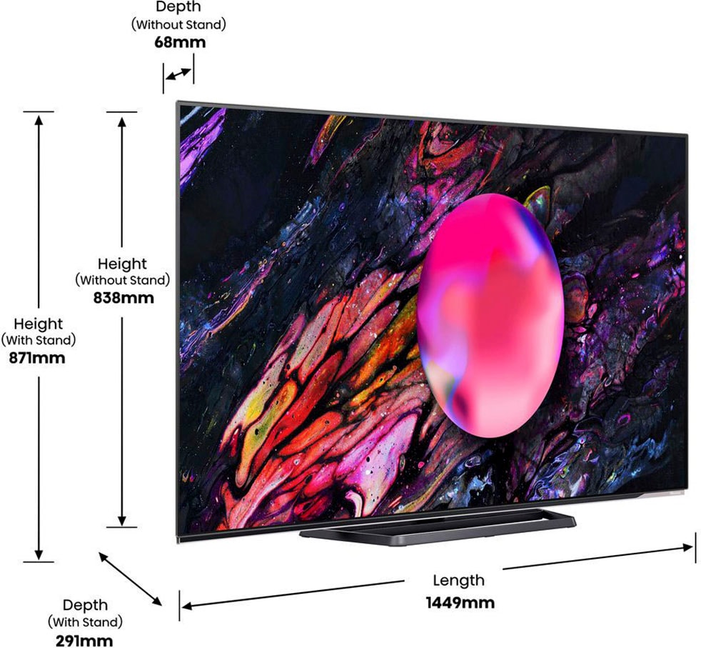 Hisense LED-Fernseher »65A85K«, 164 cm/65 Smart-TV HD, Ultra Zoll, 4K online bestellen