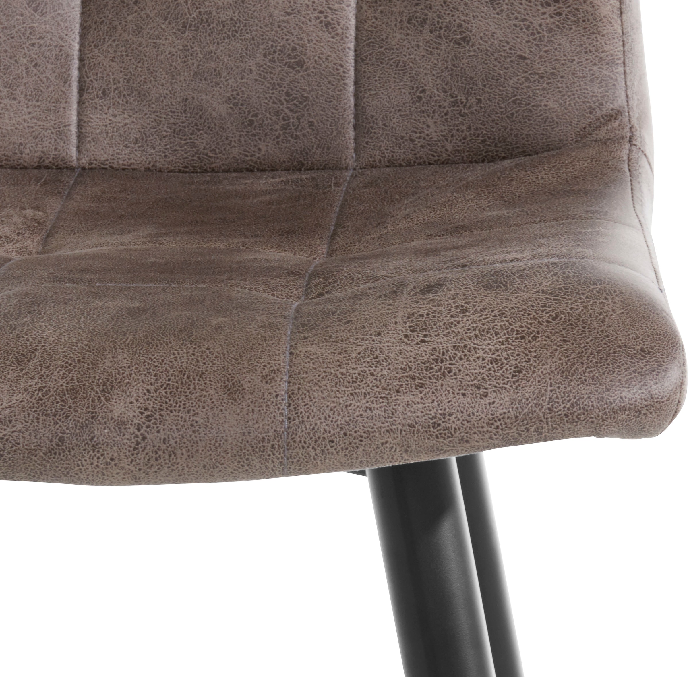 Homexperts Barhocker »Sarah«, (Set, 2er),Bezug in Microfaser Vintage oder Webstoff, mit Fußreling