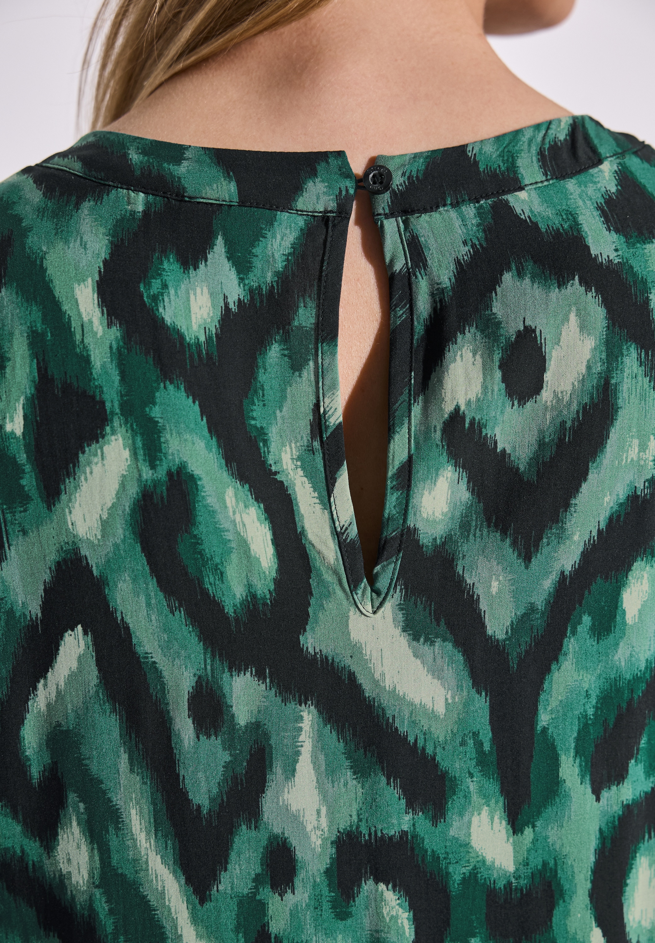 STREET ONE Midikleid, 3/4 Arm mit grafischem Muster