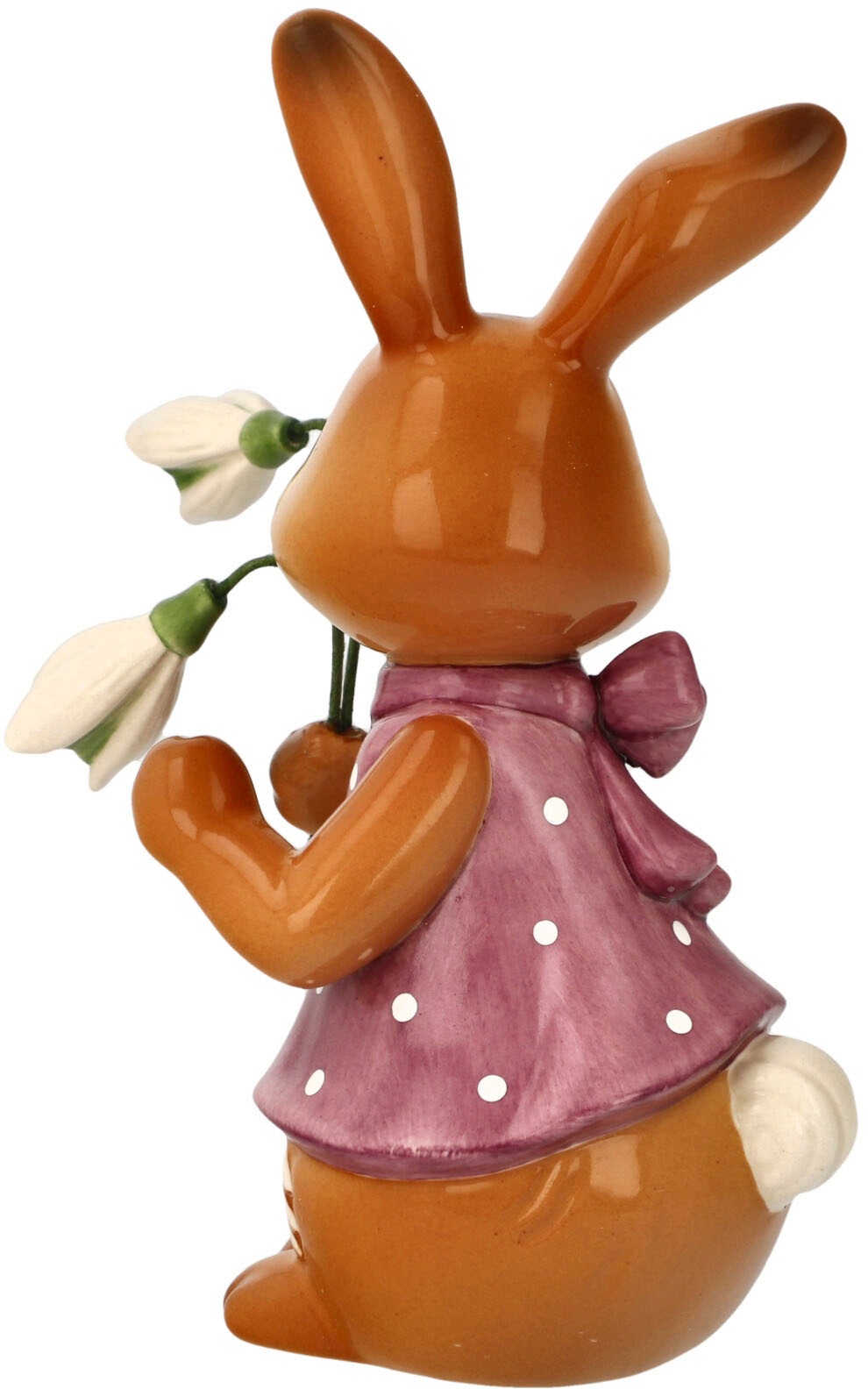 Goebel Osterhase »Ich bring den Frühling«, Sammelfigur, Hasenmädchen mit Schneeglöckchen