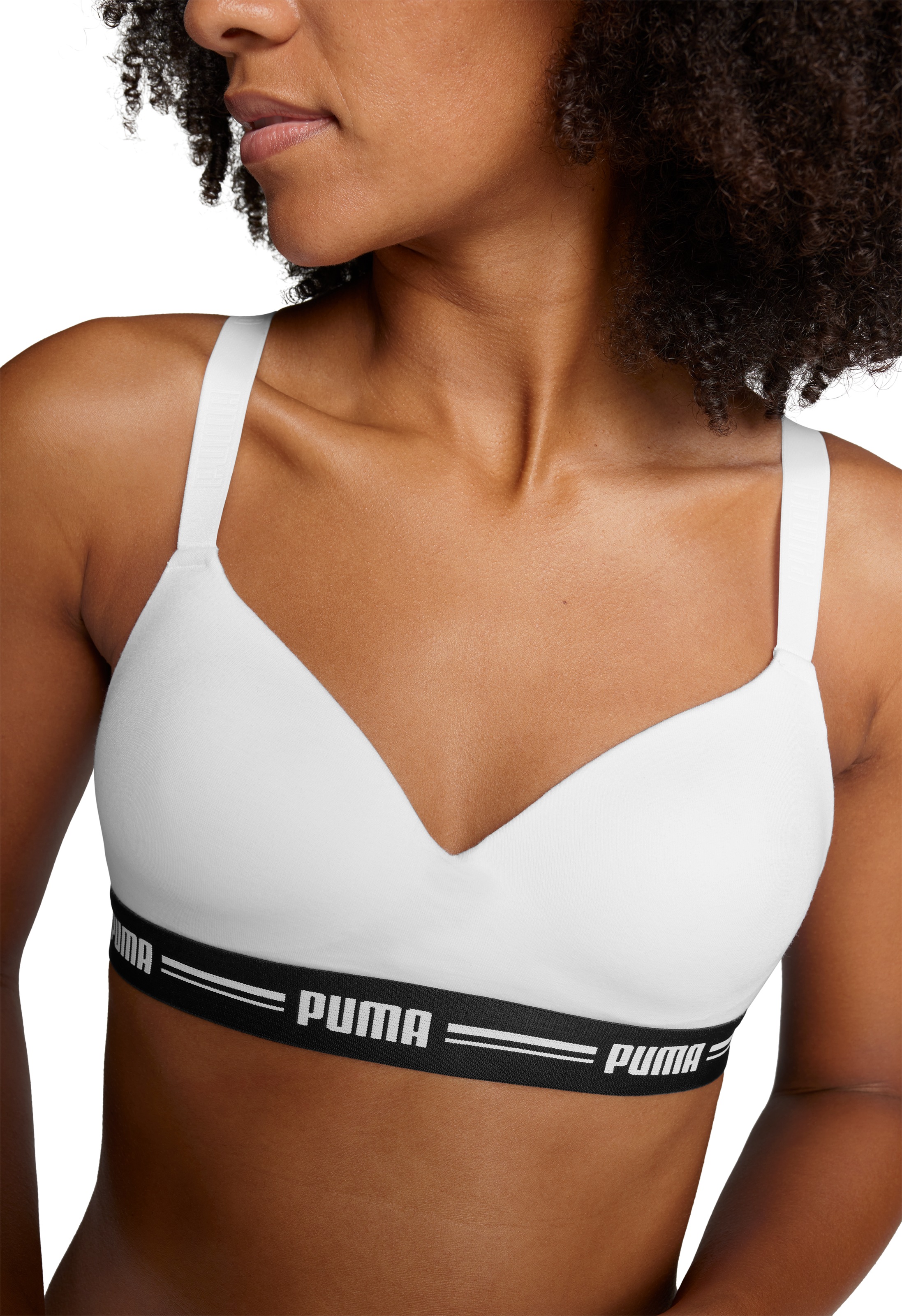 PUMA Bügelloser BH »PUMA WOMEN PADDED TOP 1P HANG« mit leicht gepaddeten Cups