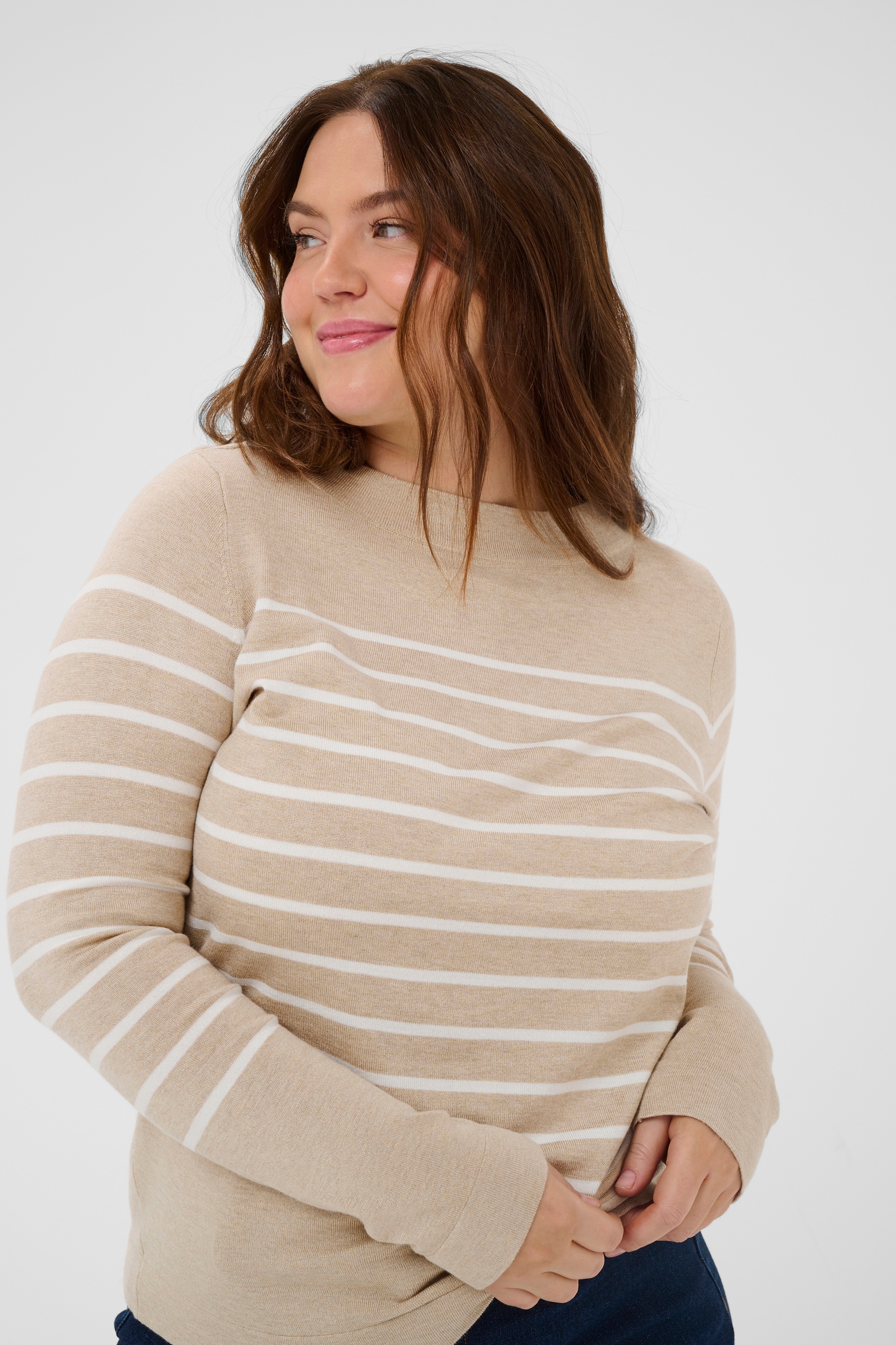 KAFFE Curve Strickpullover »Damen Strickpullover KClizzy«