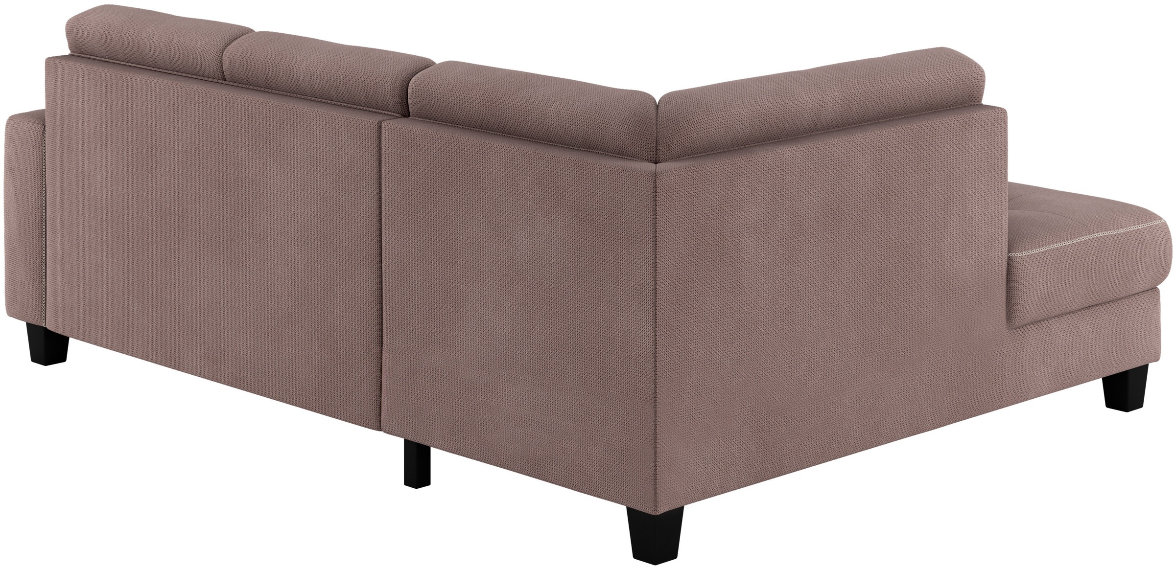 Places of Style Ecksofa »Varese«, Kreuznaht in beige