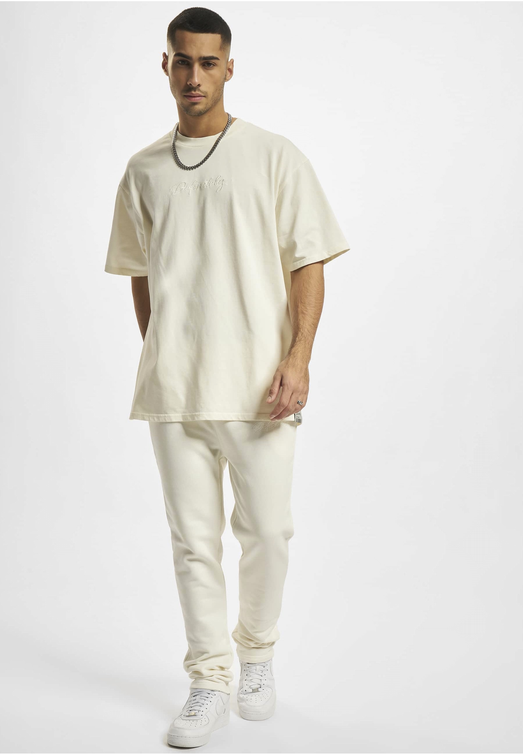 DEF Stoffhose »DEF Herren DEF Left Leg Print Jogger«