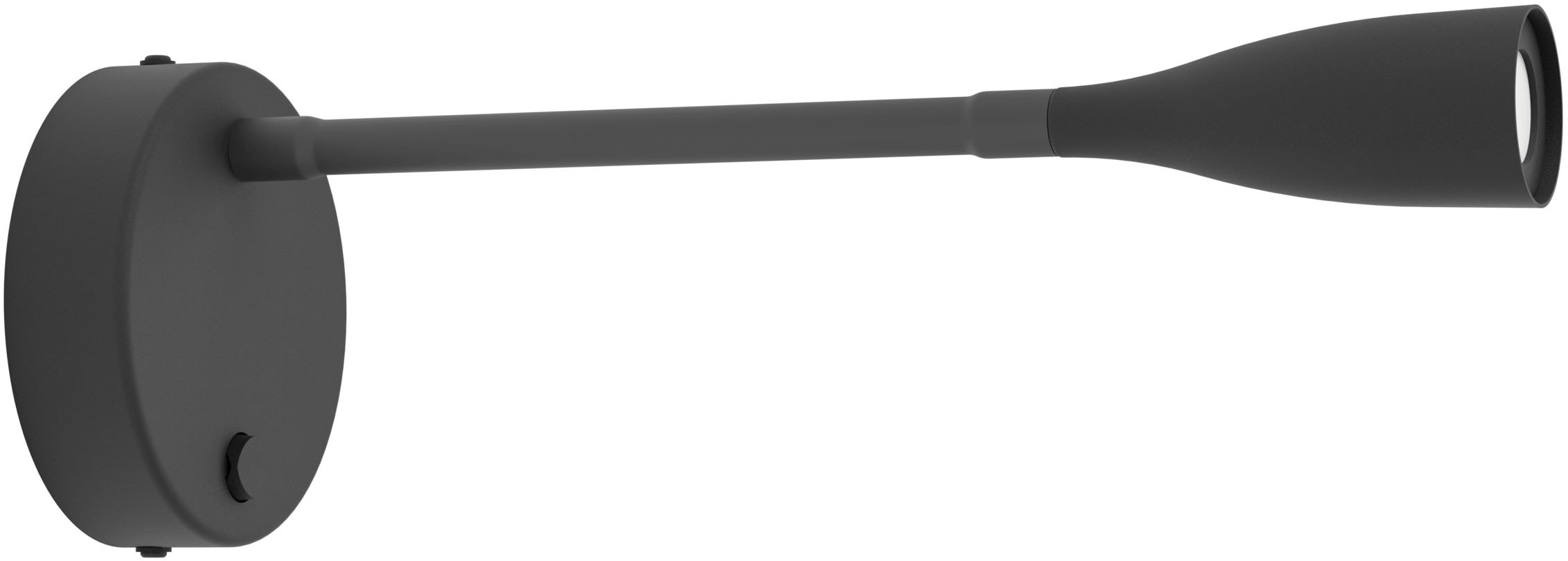 EGLO Wandleuchte »OLIVANDINO Wandlampe - Stahl - LED - 3,8W - IP20« LED-Modul 1 Stk. Warmweiß Wandstrahler, Wandspot, Wohnzimmer, Flur, Schlafzimmer, Ø11 x AL43 cm