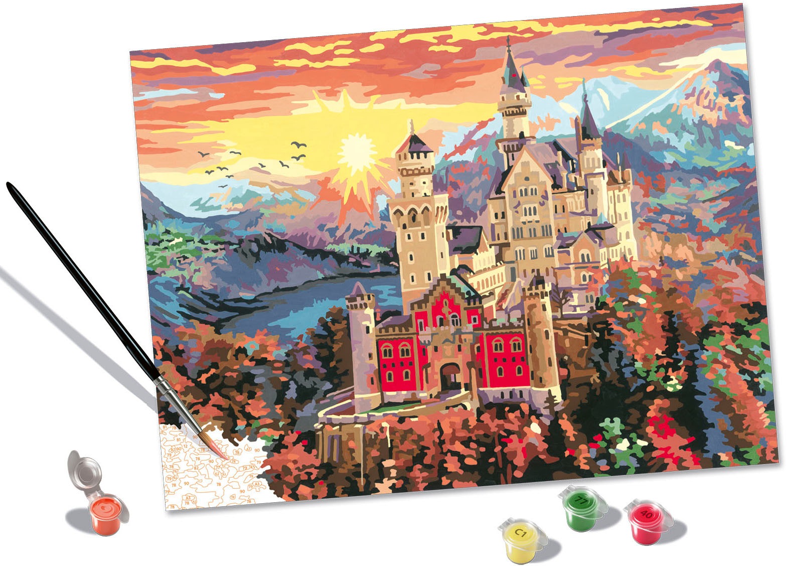 Ravensburger Malen nach Zahlen »CreArt, Fairytale Castle« Made in Europe
