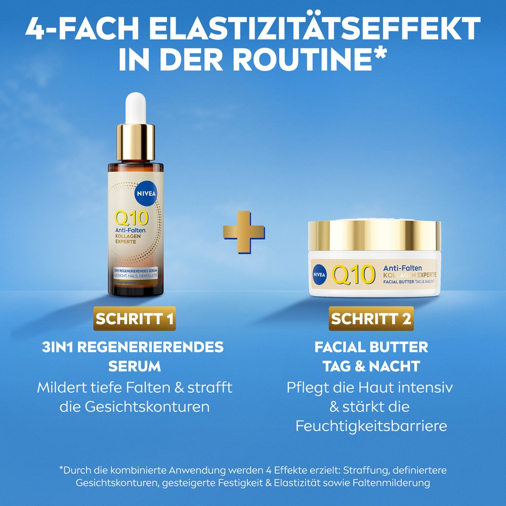 Nivea Gesichtsserum »NIVEA Q10 3-in-1 Regenerierendes Serum« mit Q10, für die tägliche Gesichtspflege