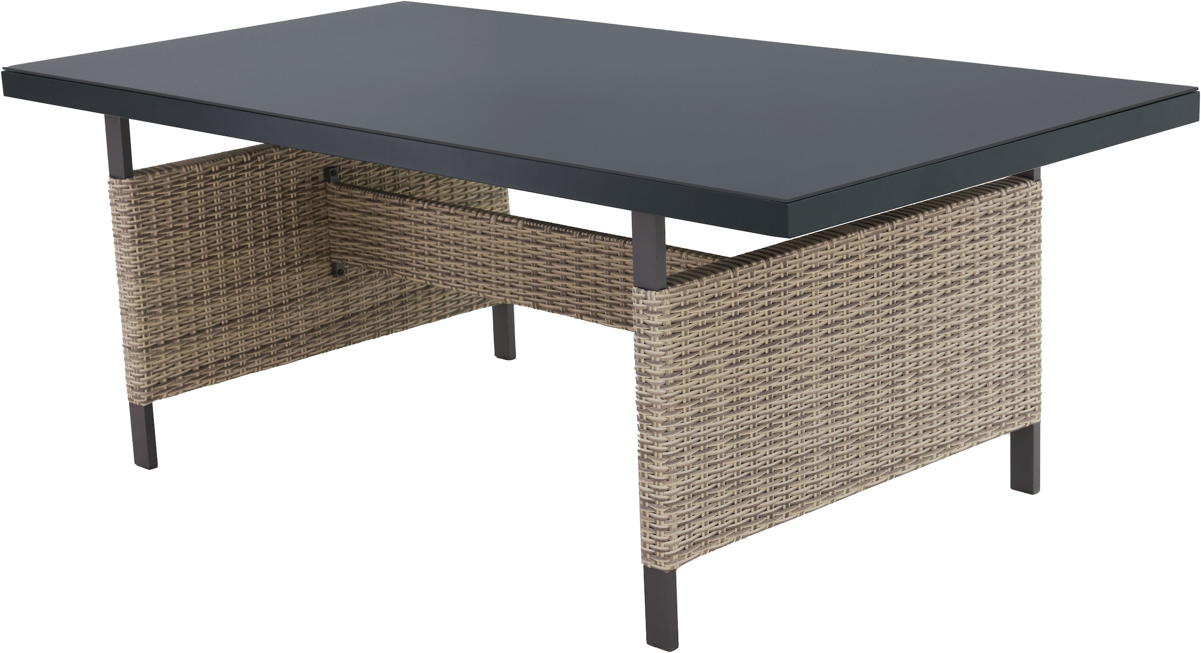 KONIFERA Garten-Essgruppe »New Monaco« Set, 6x Sessel, 6x Auflagen, 1x Tisch, 13 tlg. tlg. bestehend aus 1 Tisch, 6 Sesseln und 6 Sitzauflagen