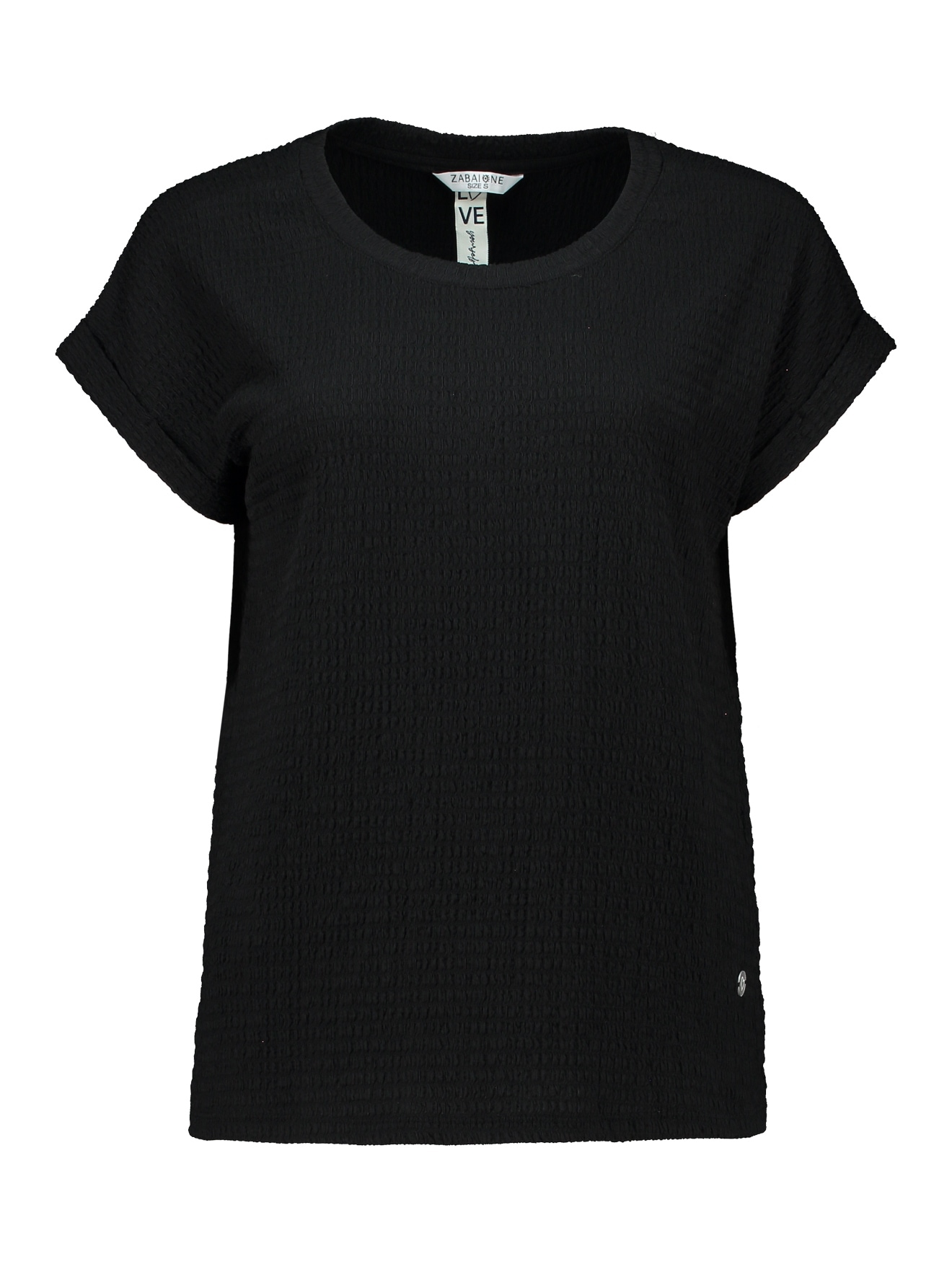 ZABAIONE Kurzarmshirt »Al44legra« Crinkle-Ware